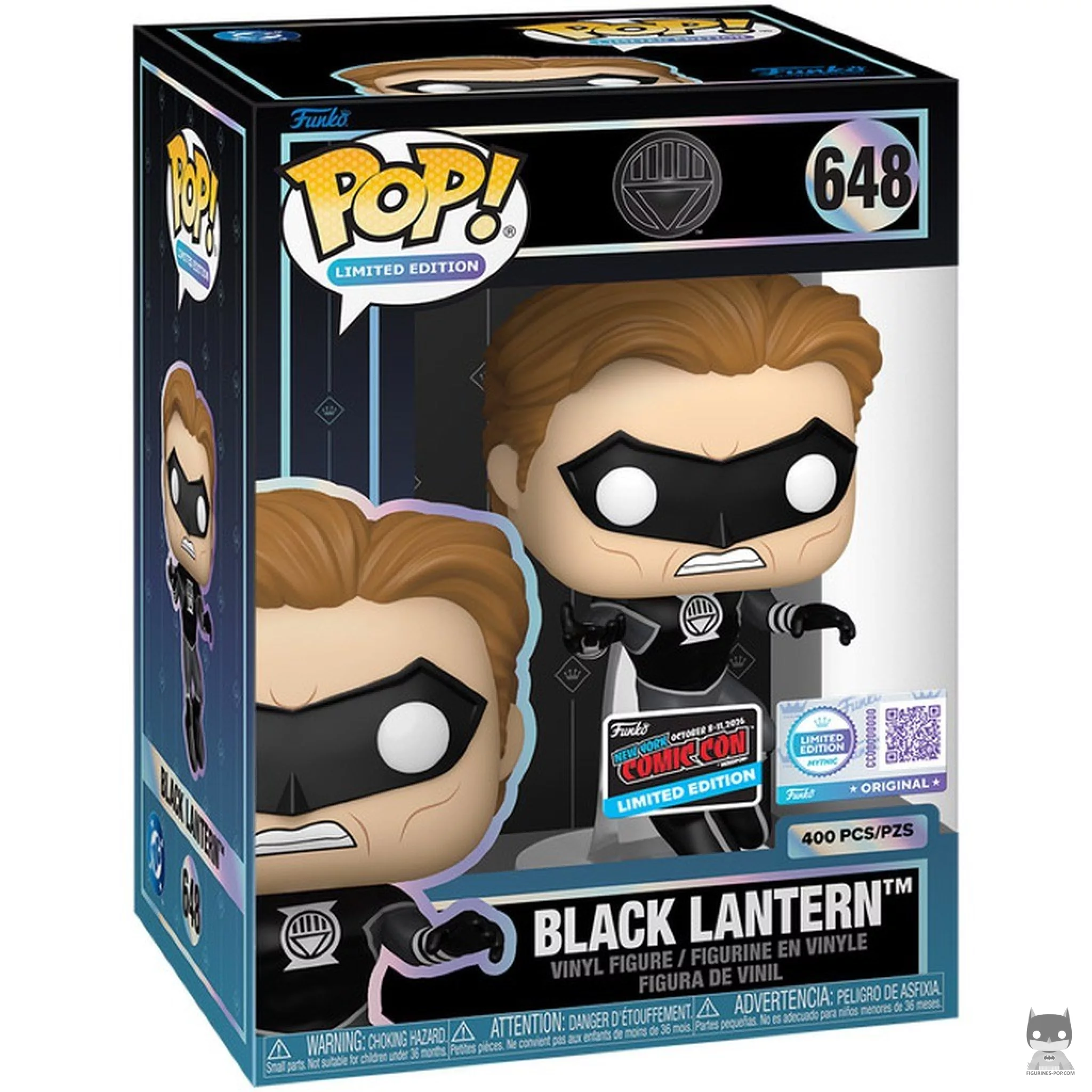 Figura Funko Pop! Linterna Negra en su caja