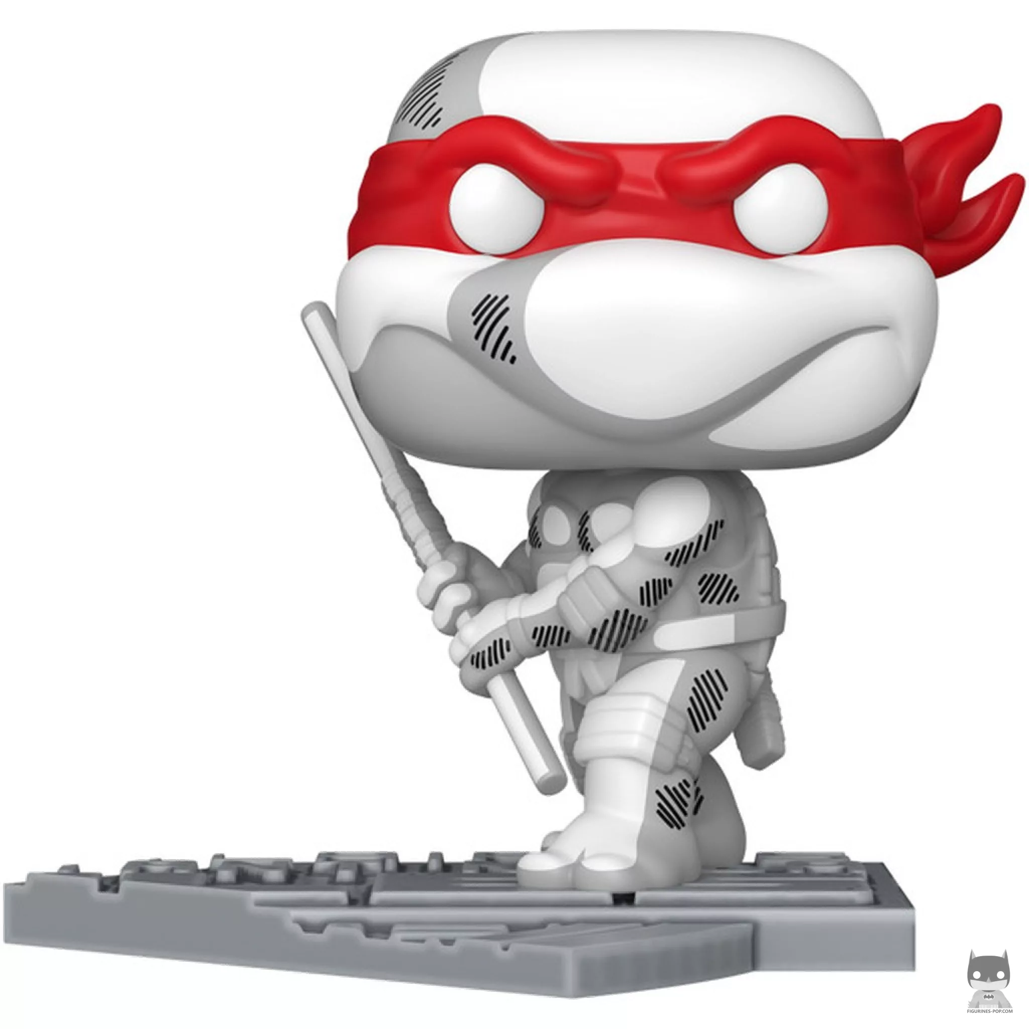 Figura Funko Pop! Donatello (Dañado en combate) (Comic Deco) (Tortugas Ninja de Eastman y Laird)