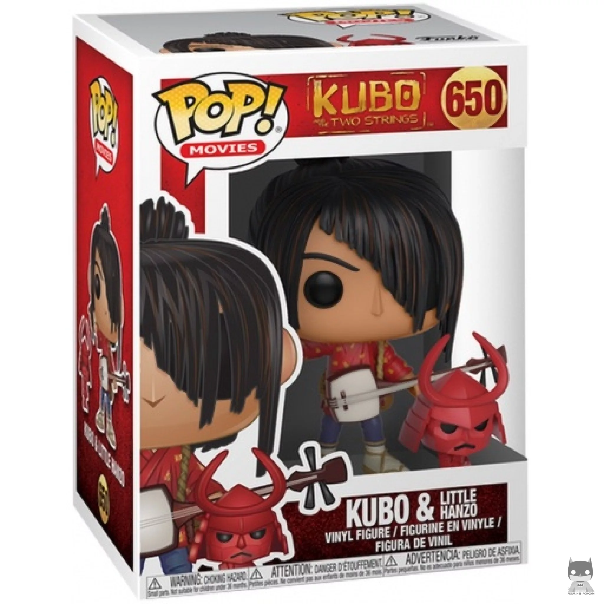 Figura Funko Pop! Kubo y el pequeño Hanzo en su caja
