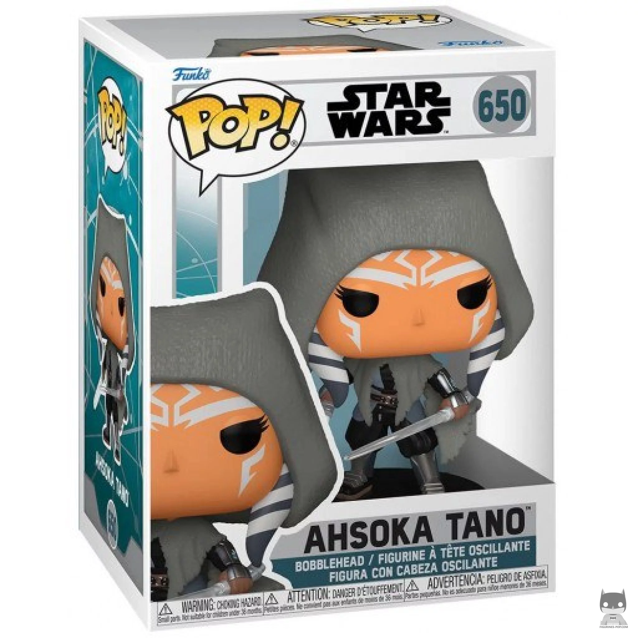 Figura Funko Pop! Ahsoka Tano en su caja
