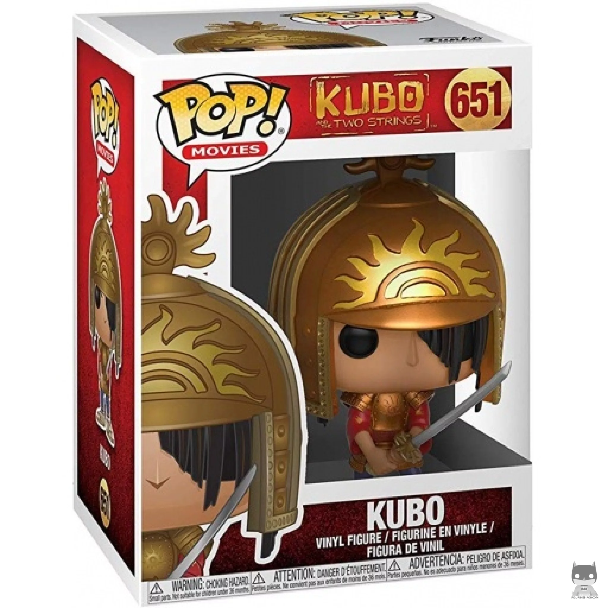 Figura Funko Pop! Kubo con armadura en su caja