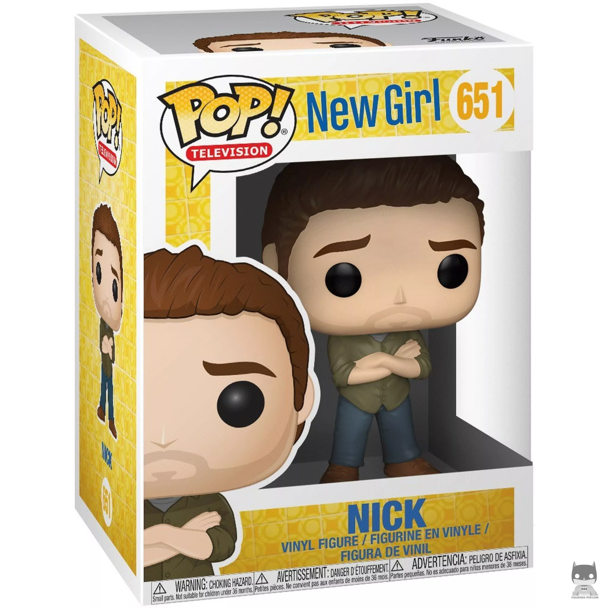 Figura Funko Pop! Nick Miller en su caja