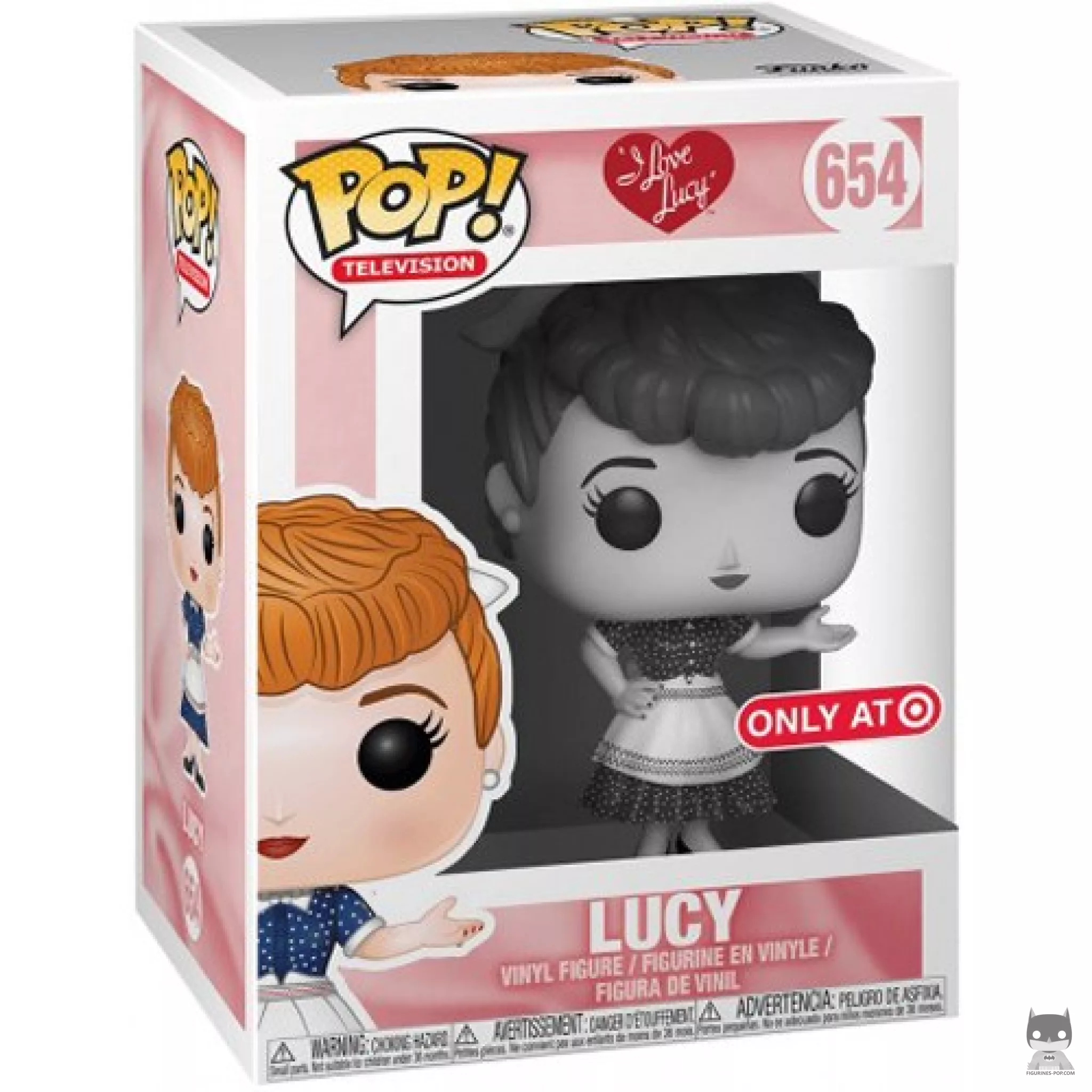 Figura Funko Pop! Lucy Ricardo (Blanco y negro) en su caja