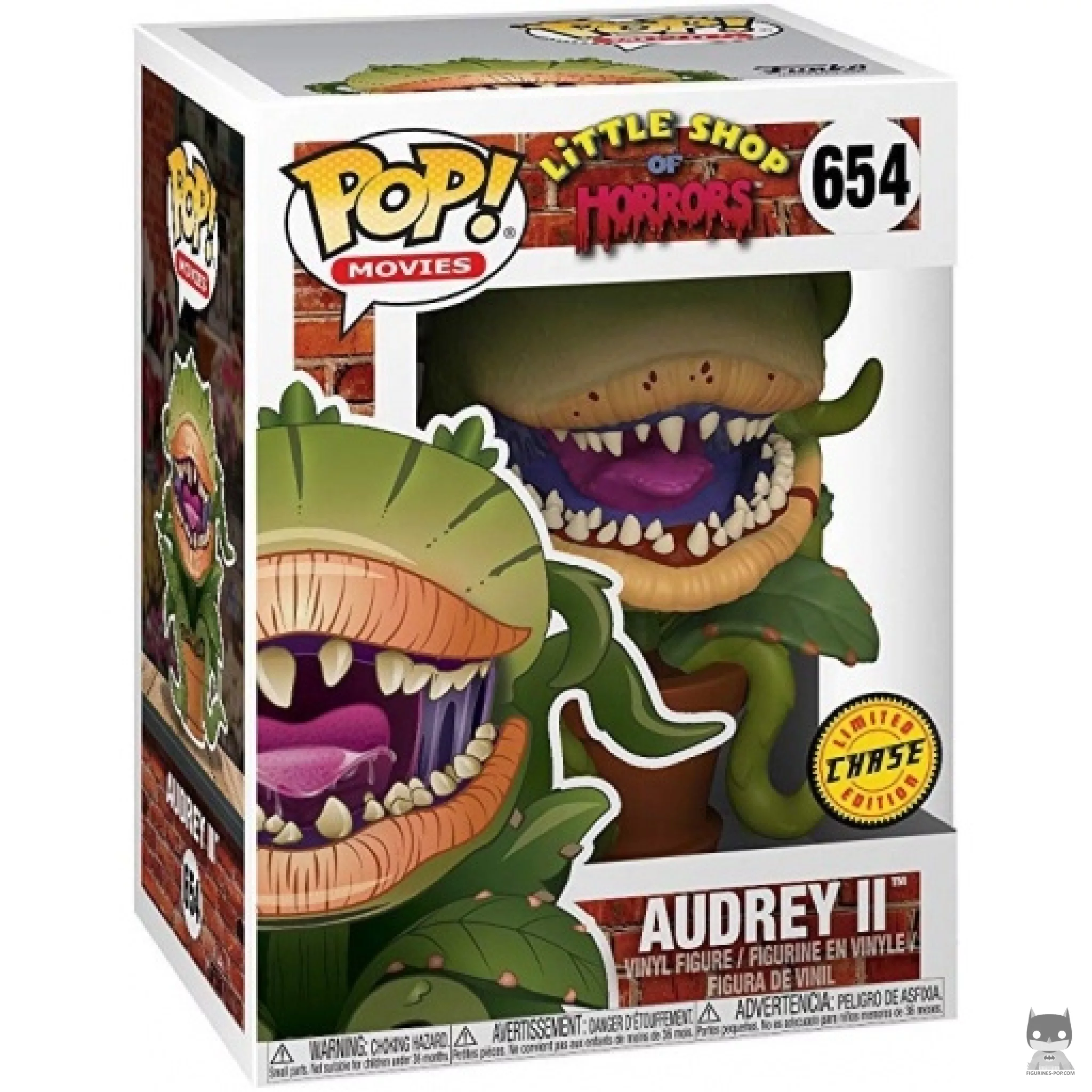 Figura Funko Pop! Audrey II (Ensangrentado & Chase) en su caja