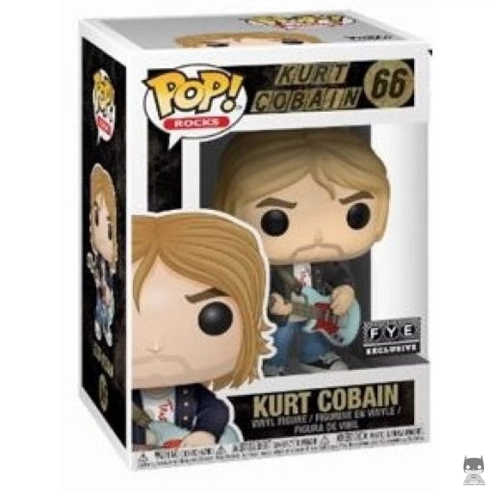 Figura Funko Pop! Kurt Cobain en su caja