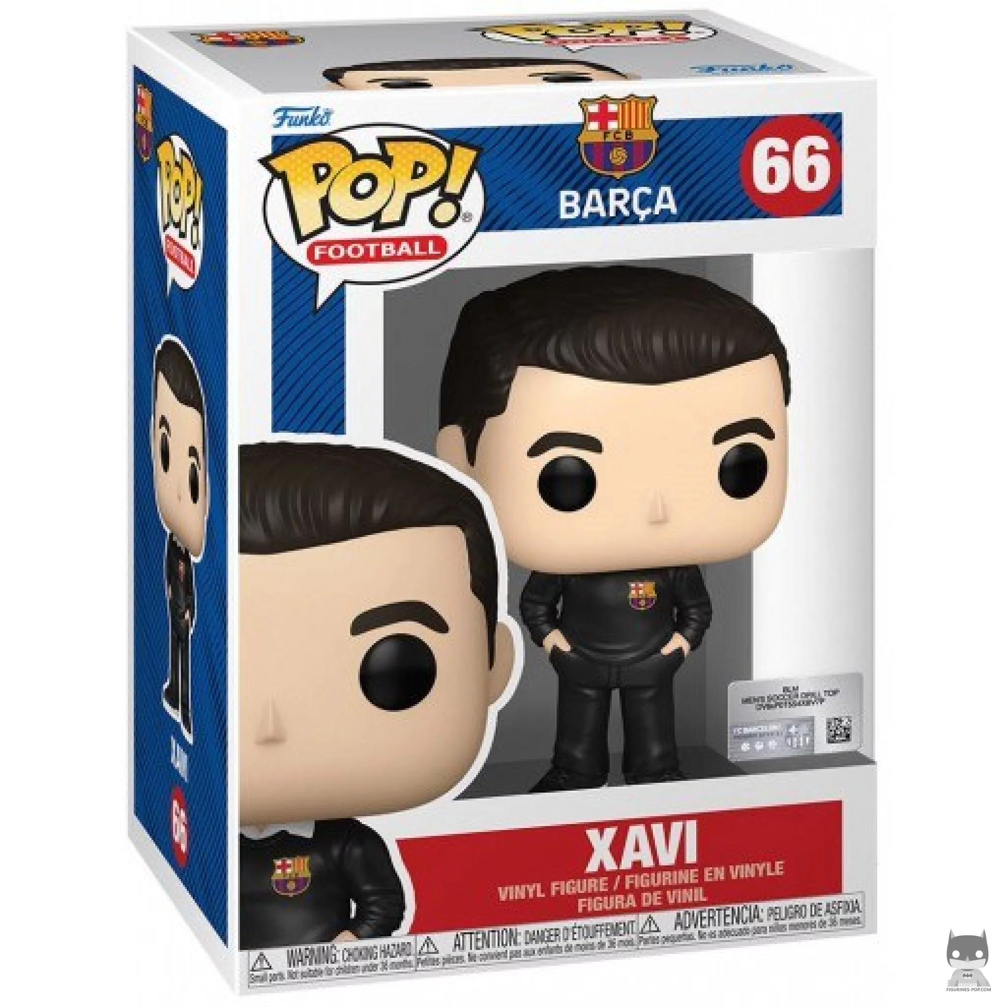 Figura Funko Pop! Xavi (FC Barcelona) en su caja