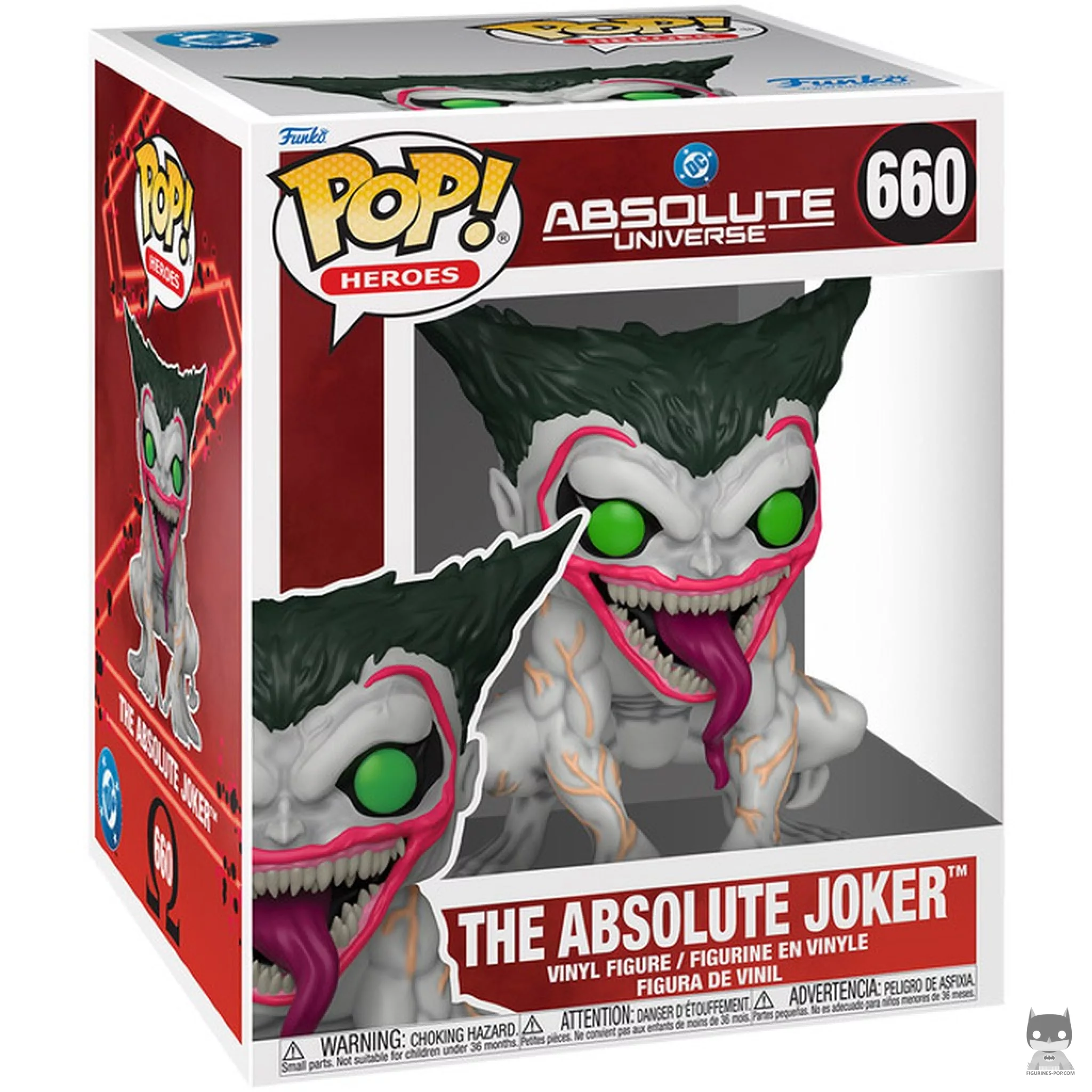 Figura Funko Pop! The Absolute Joker (Supersized) en su caja