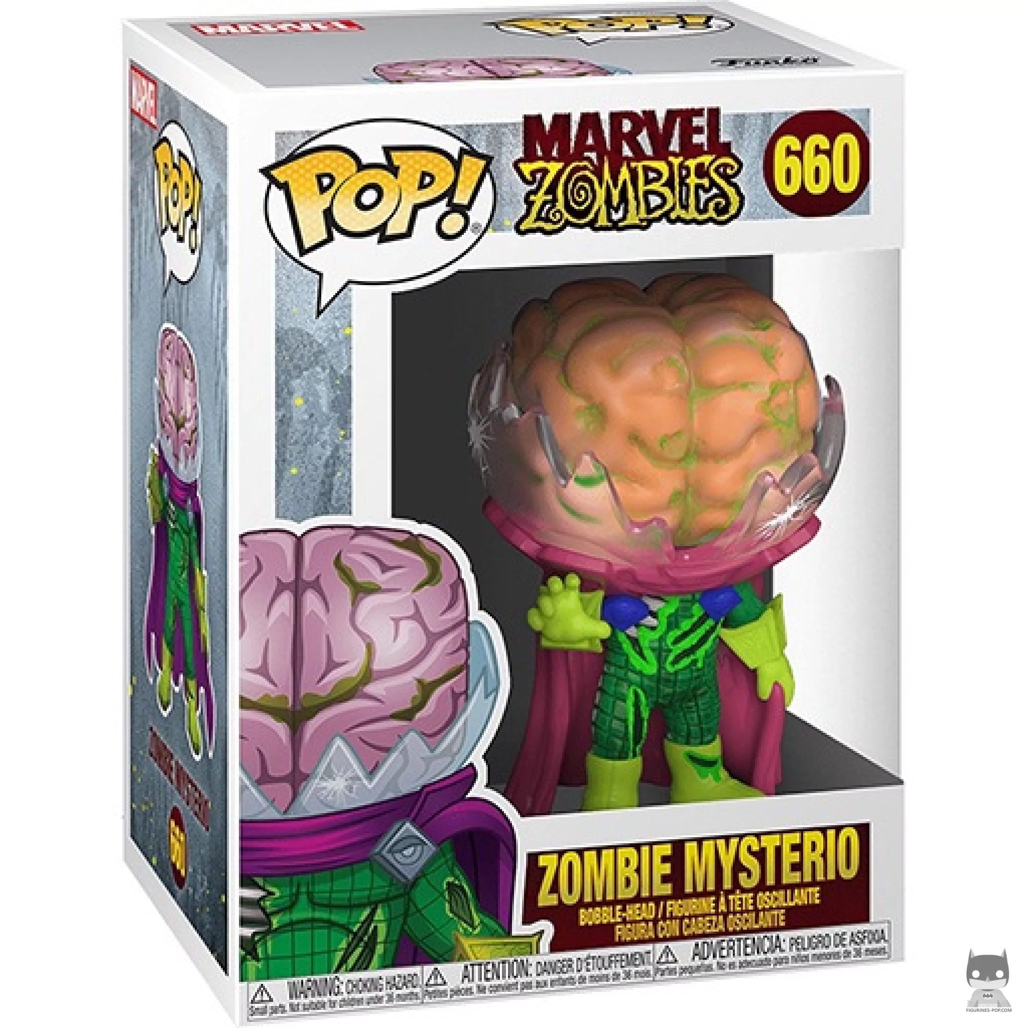 Figura Funko Pop! Mysterio zombi en su caja