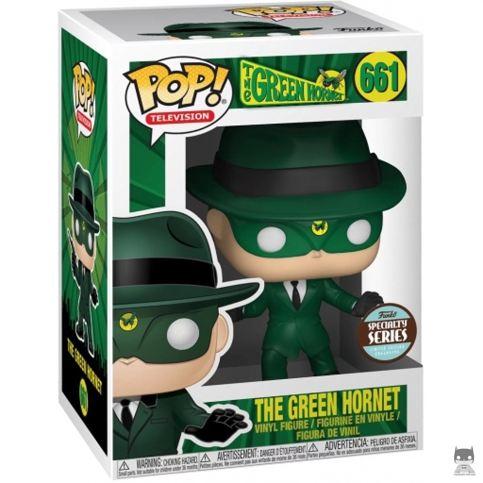 Figura Funko Pop! The Green Hornet en su caja