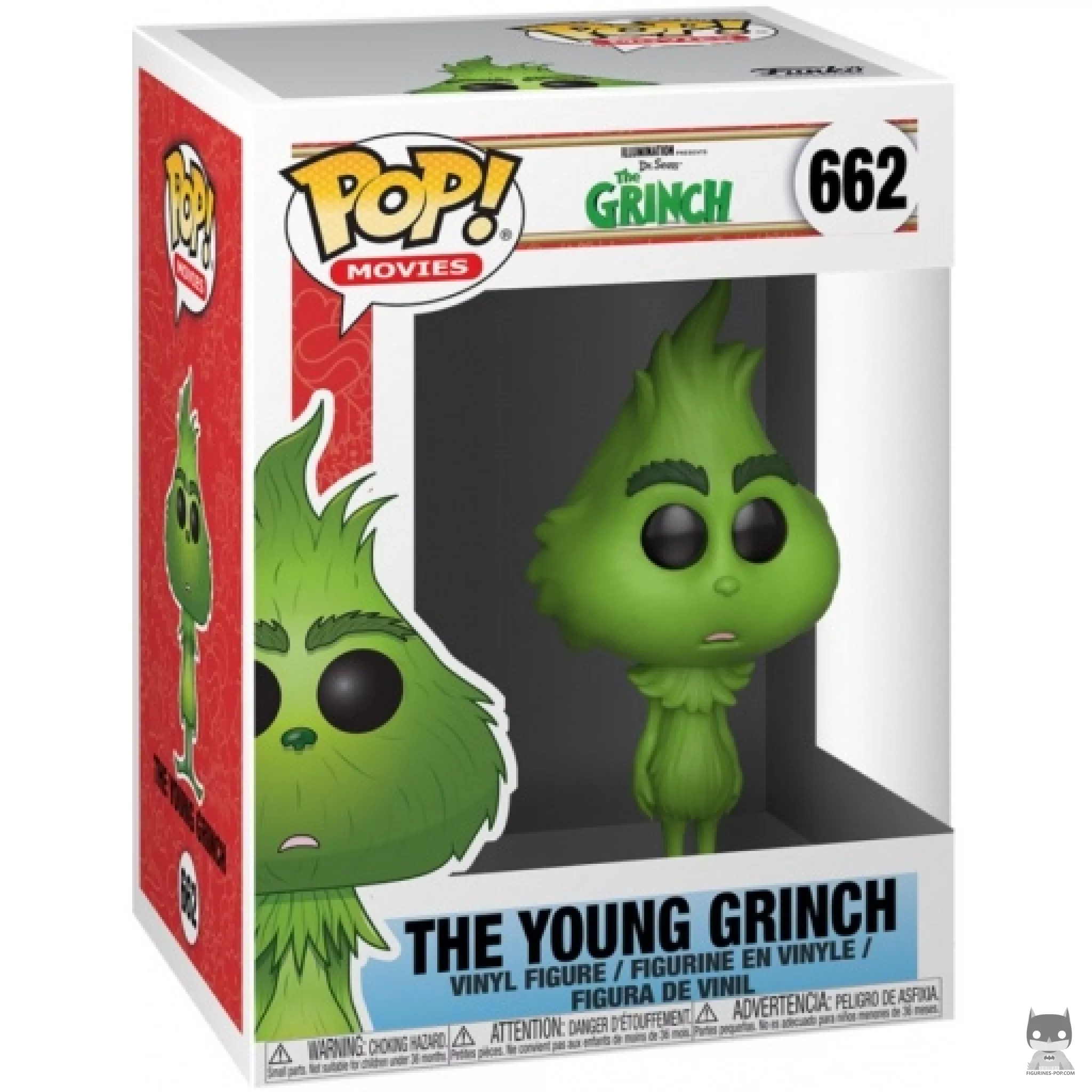 Figura Funko Pop! El joven Grinch en su caja