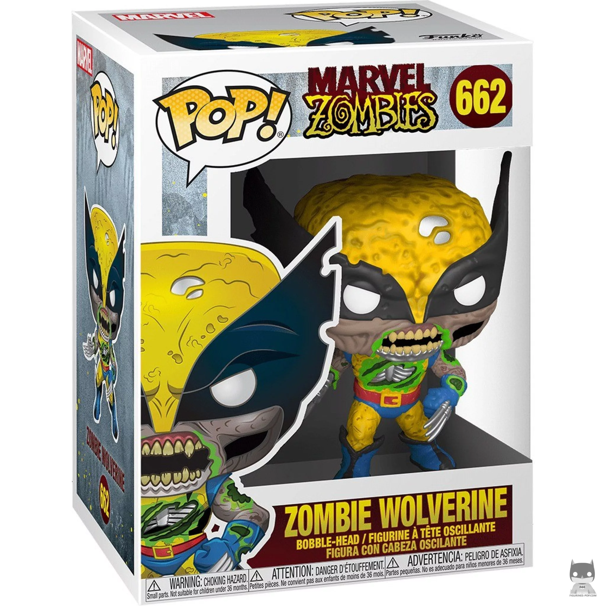 Figura Funko Pop! Lobezno zombi en su caja