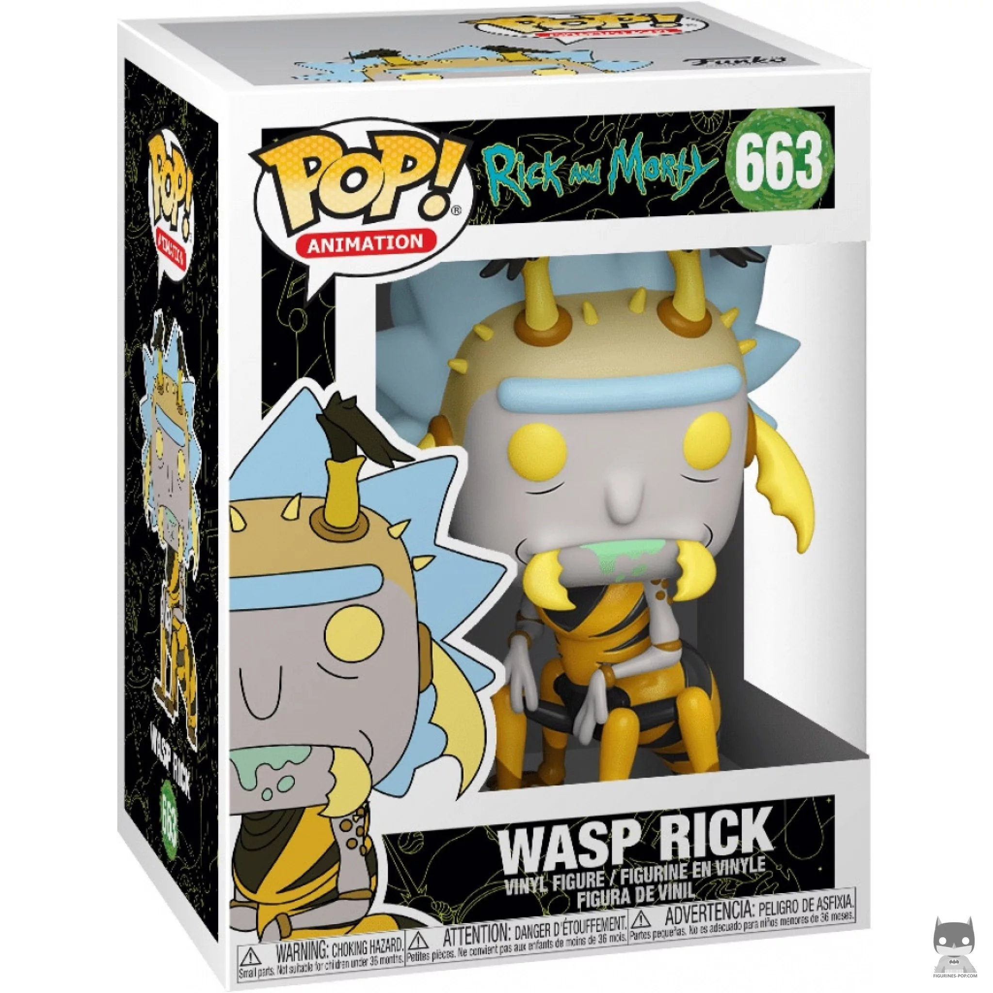 Figura Funko Pop! Rick avispa en su caja