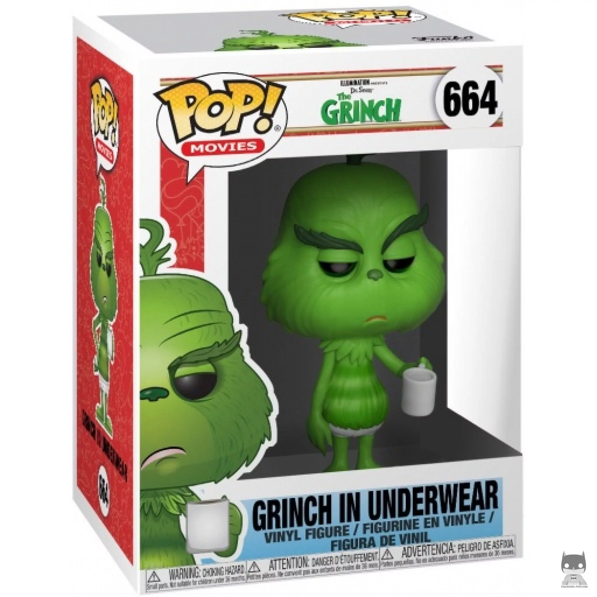 Figura Funko Pop! Grinch en ropa interior en su caja
