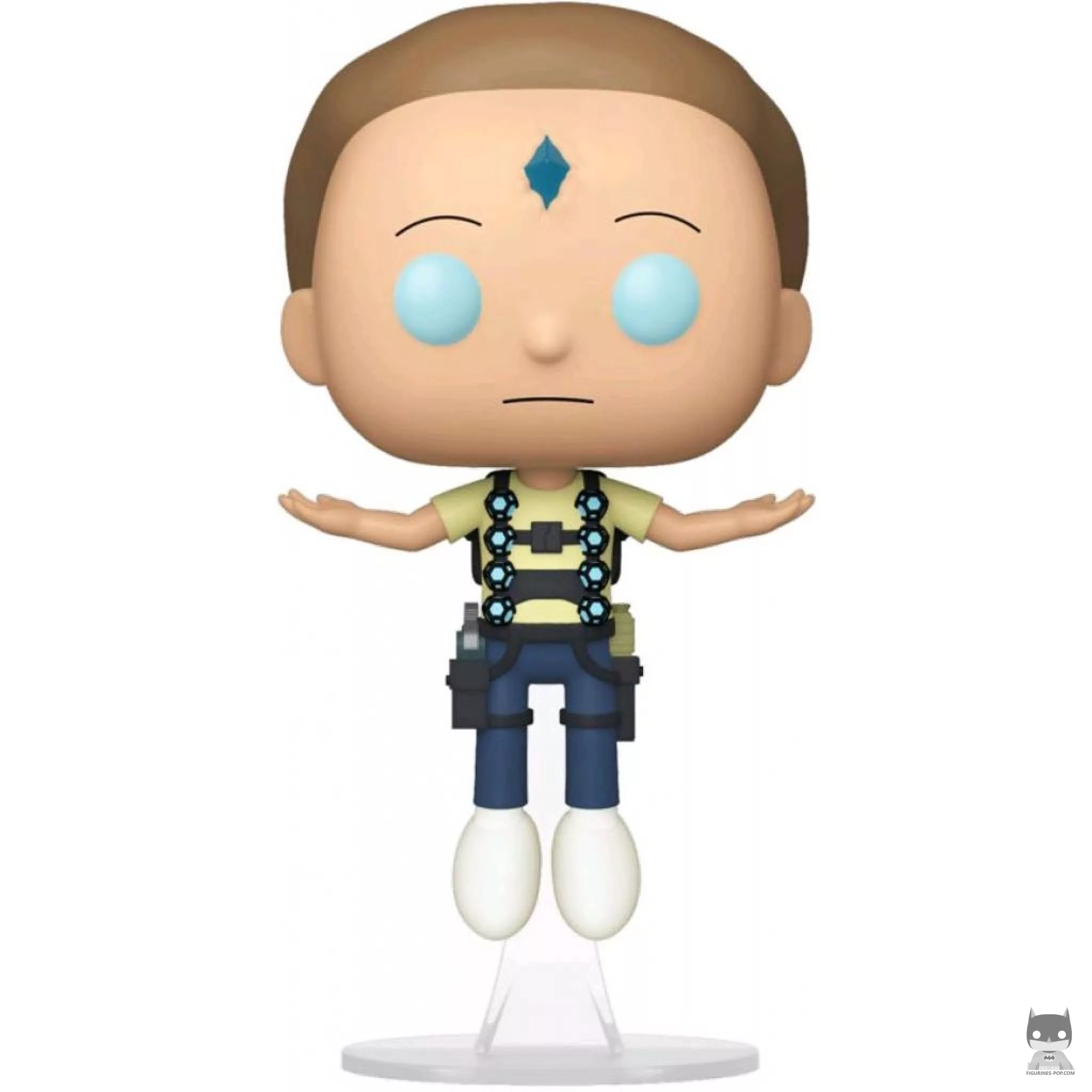 Figura Funko Pop! Morty flotando con el cristal de la muerte (Rick y Morty)