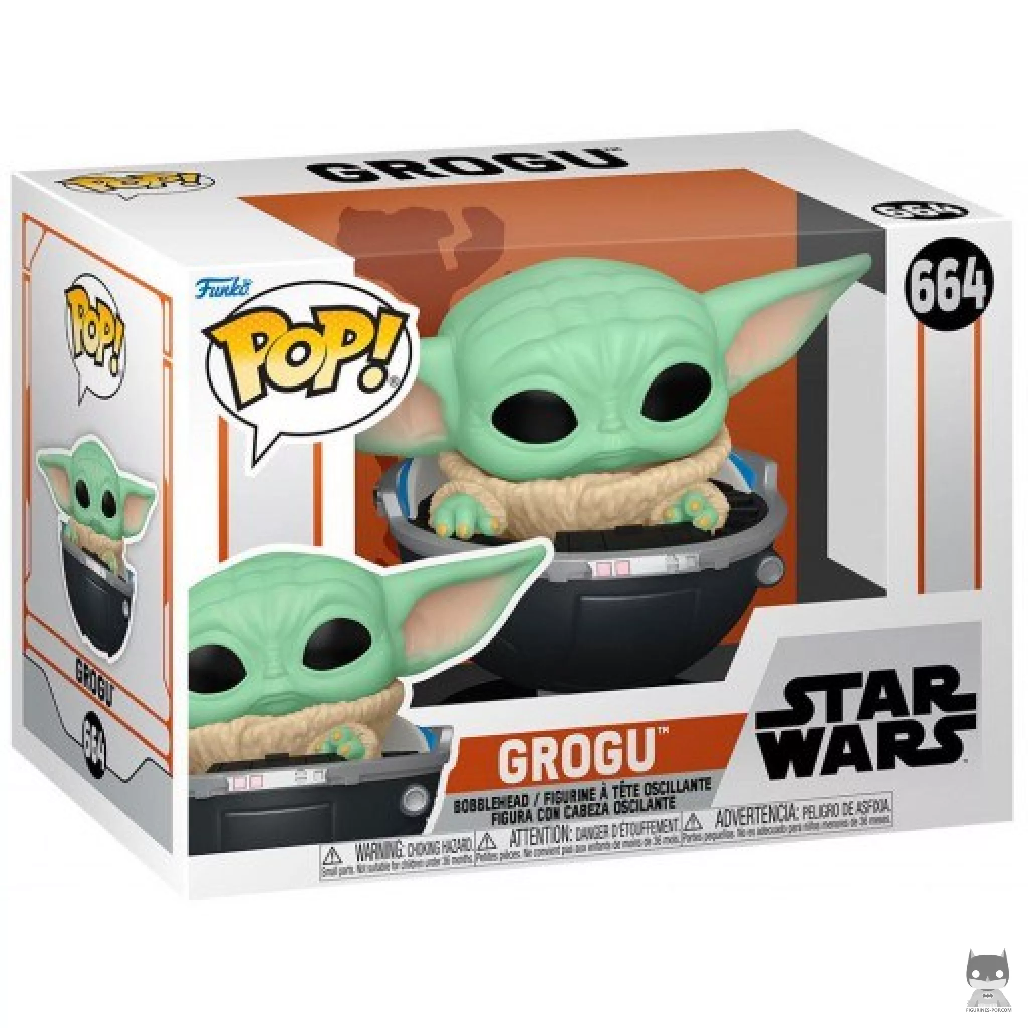 Figura Funko Pop! Grogu en su caja