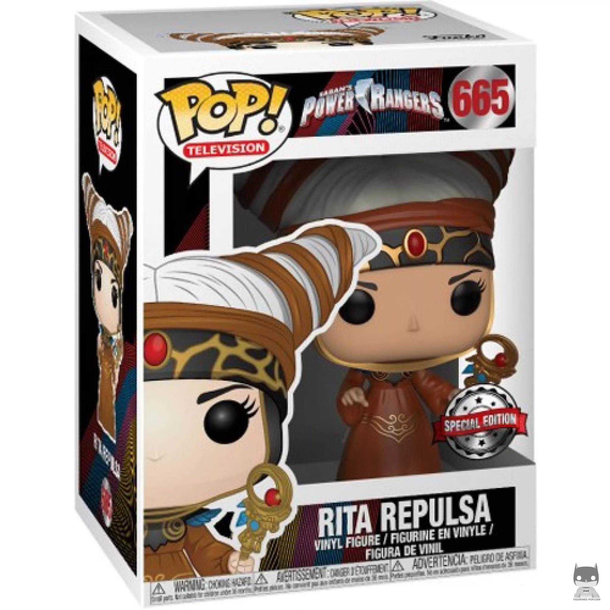 Figura Funko Pop! Rita Repulsa en su caja
