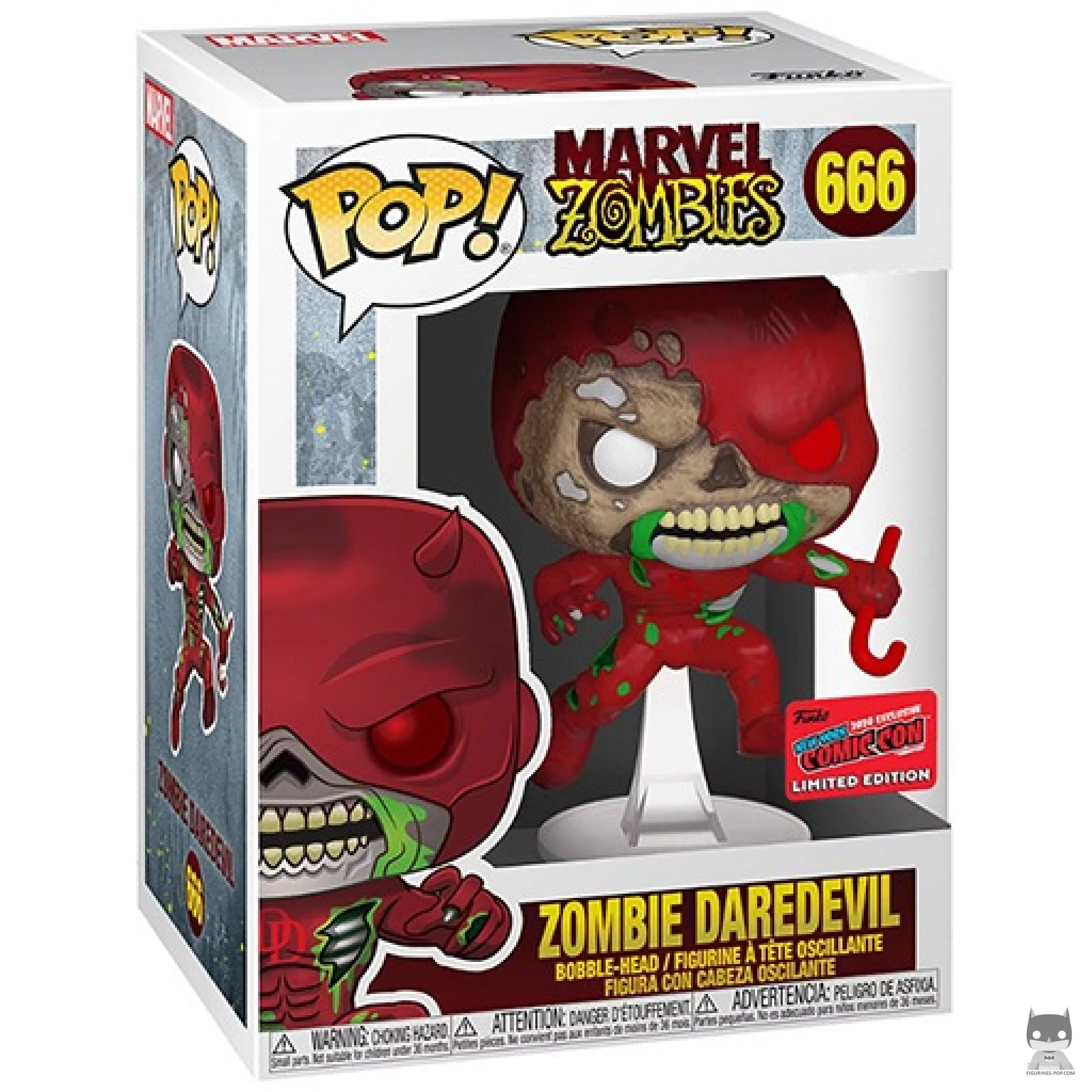 Figura Funko Pop! Daredevil zombi en su caja