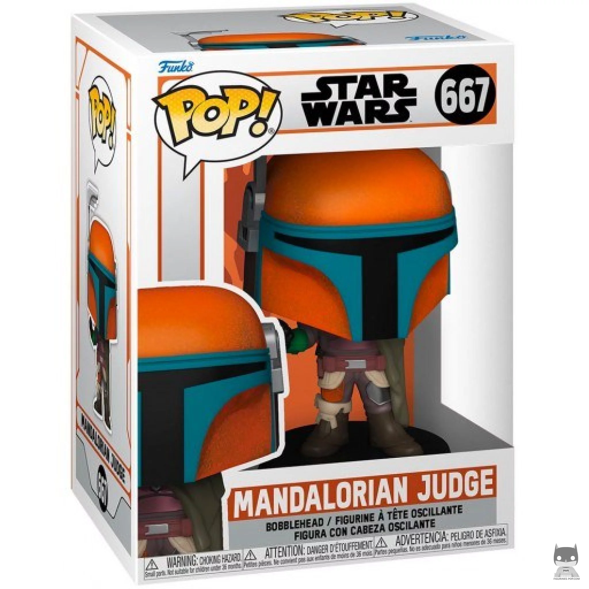 Figura Funko Pop! Juez mandaloriano en su caja