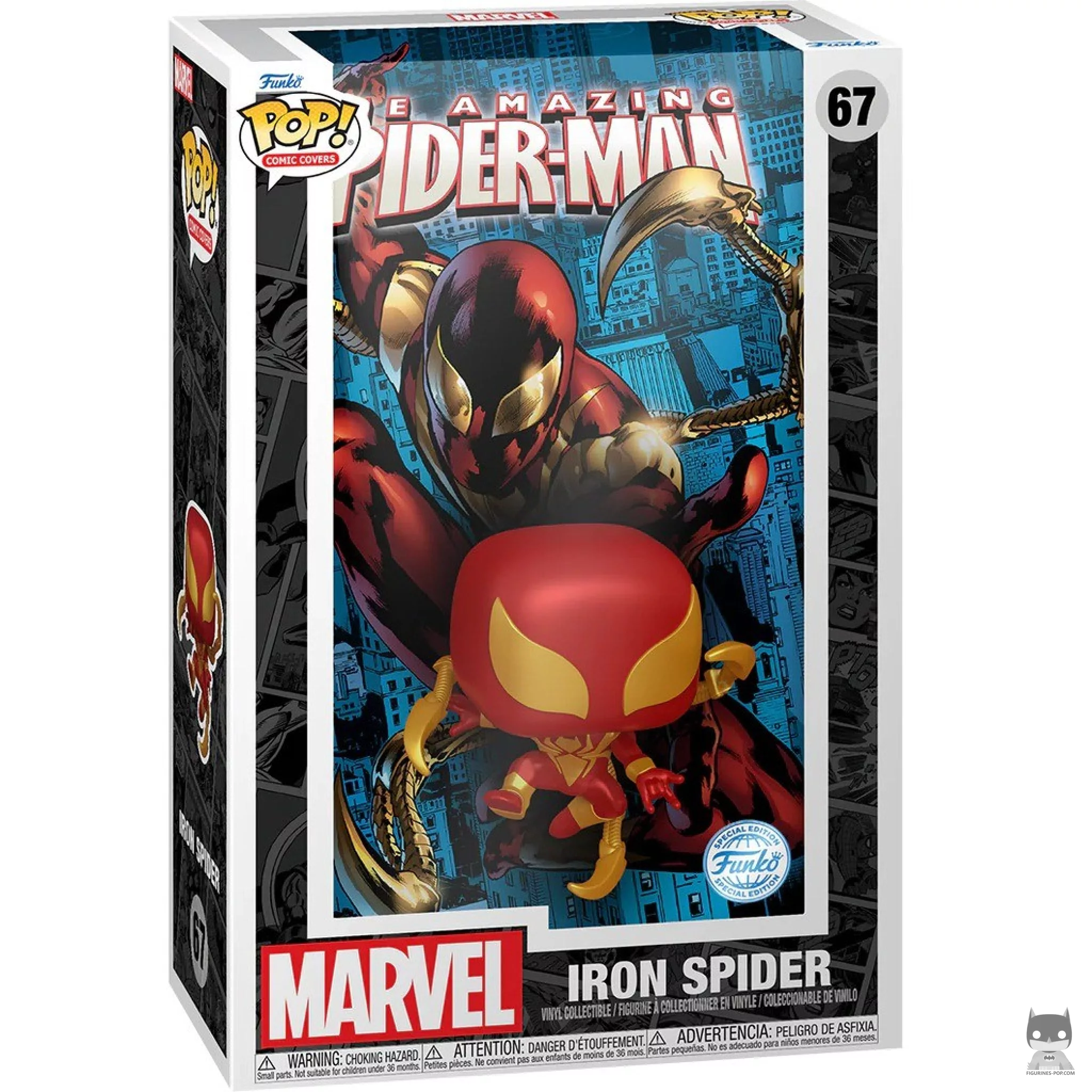 Figura Funko Pop! Iron Spider en su caja