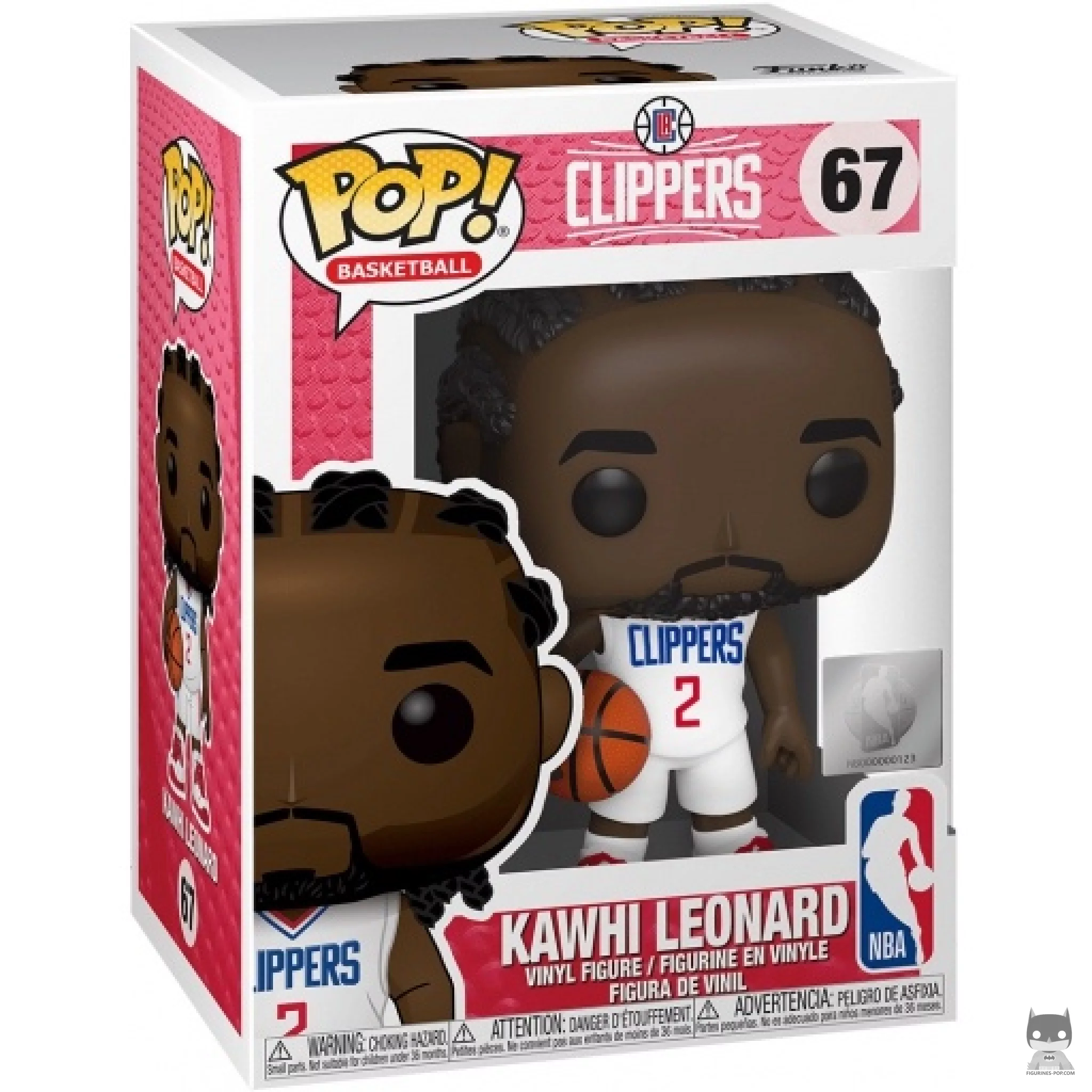 Figura Funko Pop! Kawhi Leonard en su caja