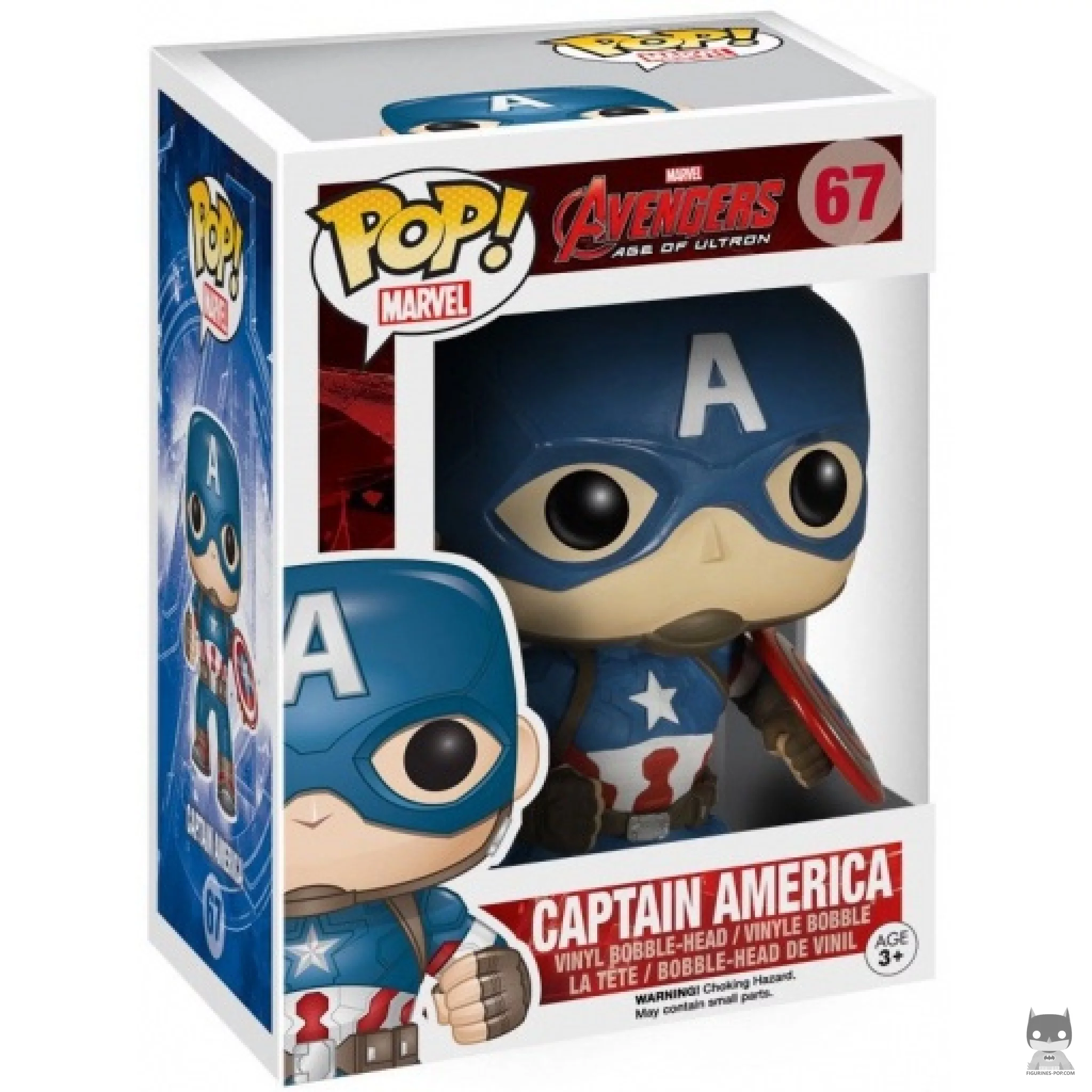 Figura Funko Pop! Capitán América en su caja