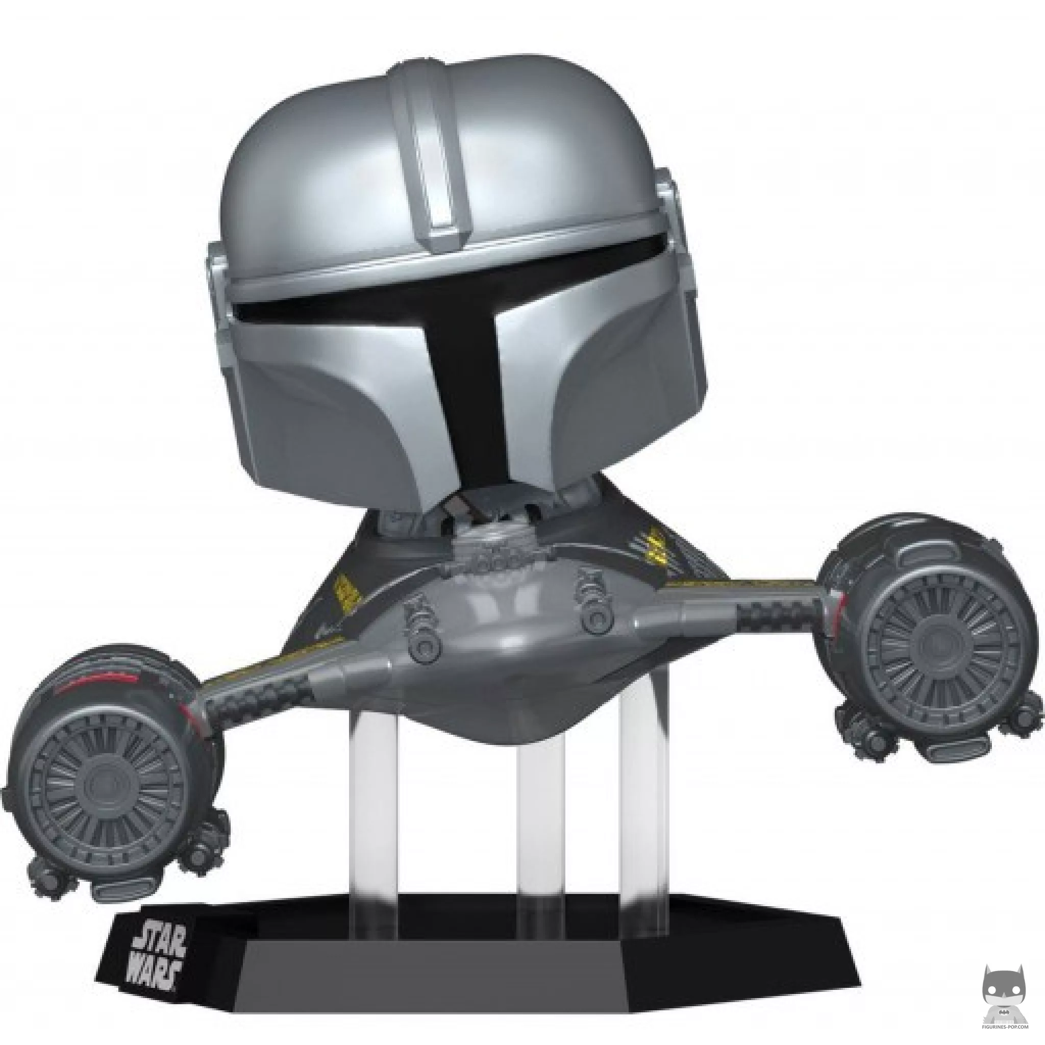 Figura Funko Pop! Mandaloriano en el caza estelar N-1 con R5-D4 (The Mandalorian (Star Wars))