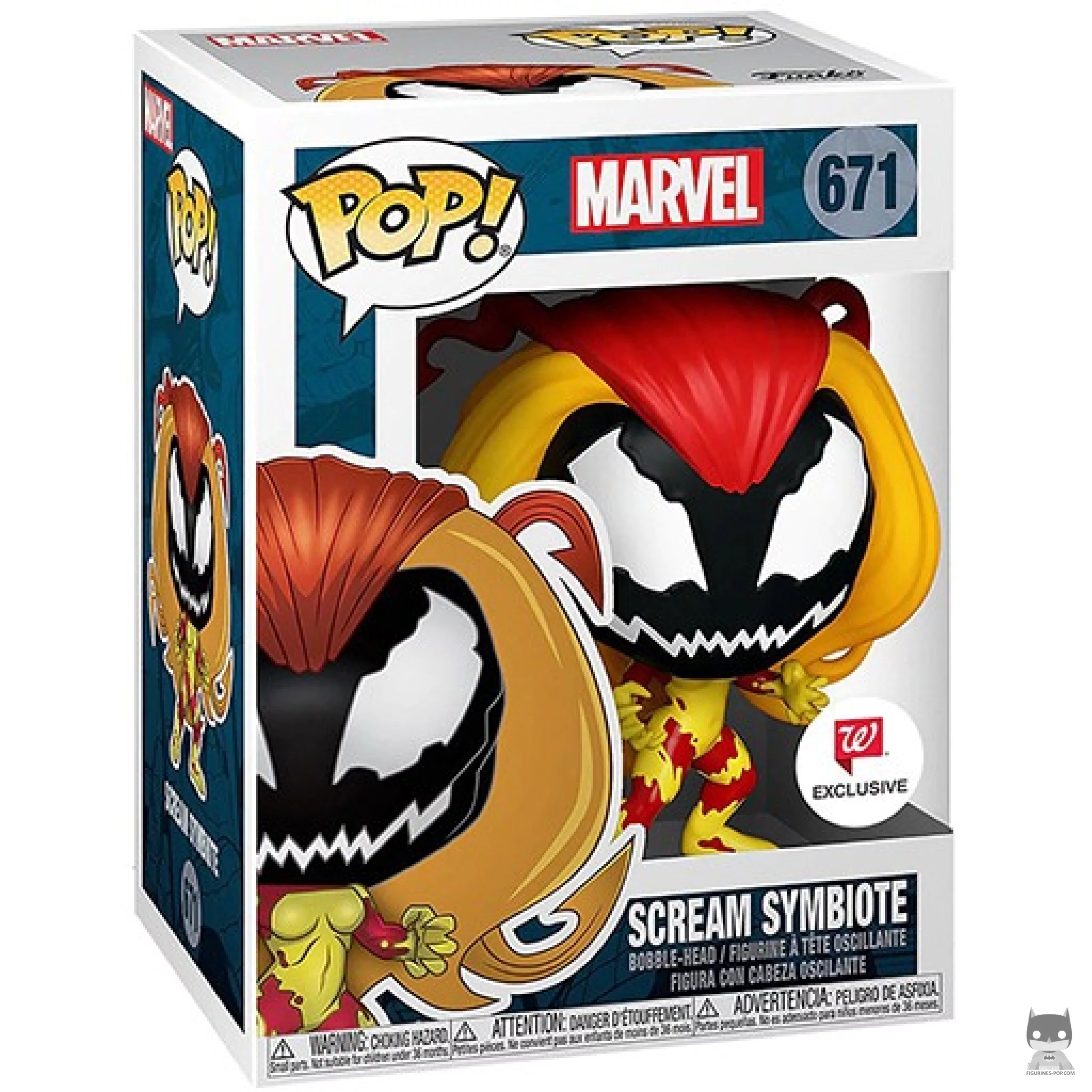 Figura Funko Pop! Simbionte Scream en su caja