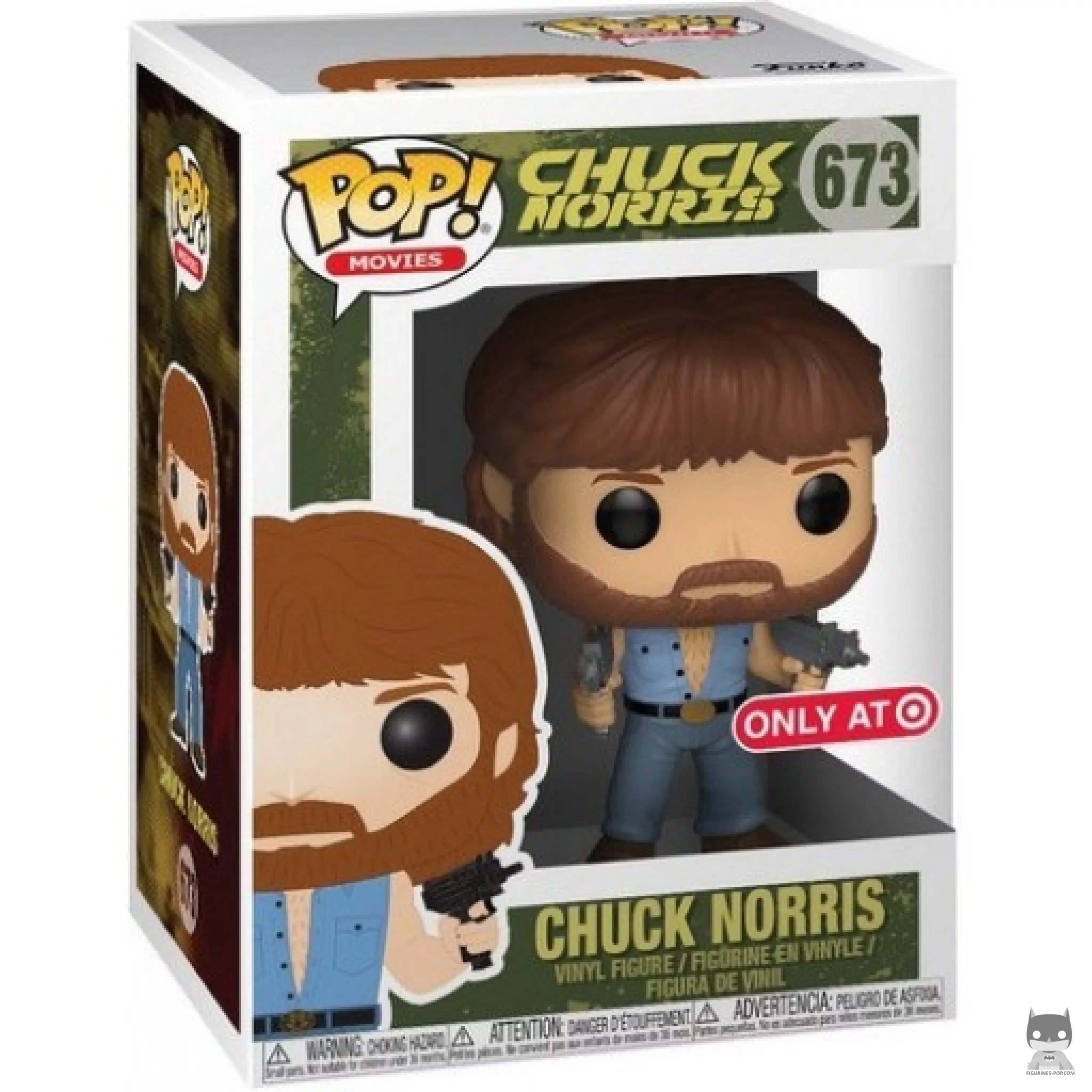 Figura Funko Pop! Chuck Norris (Uzis) en su caja