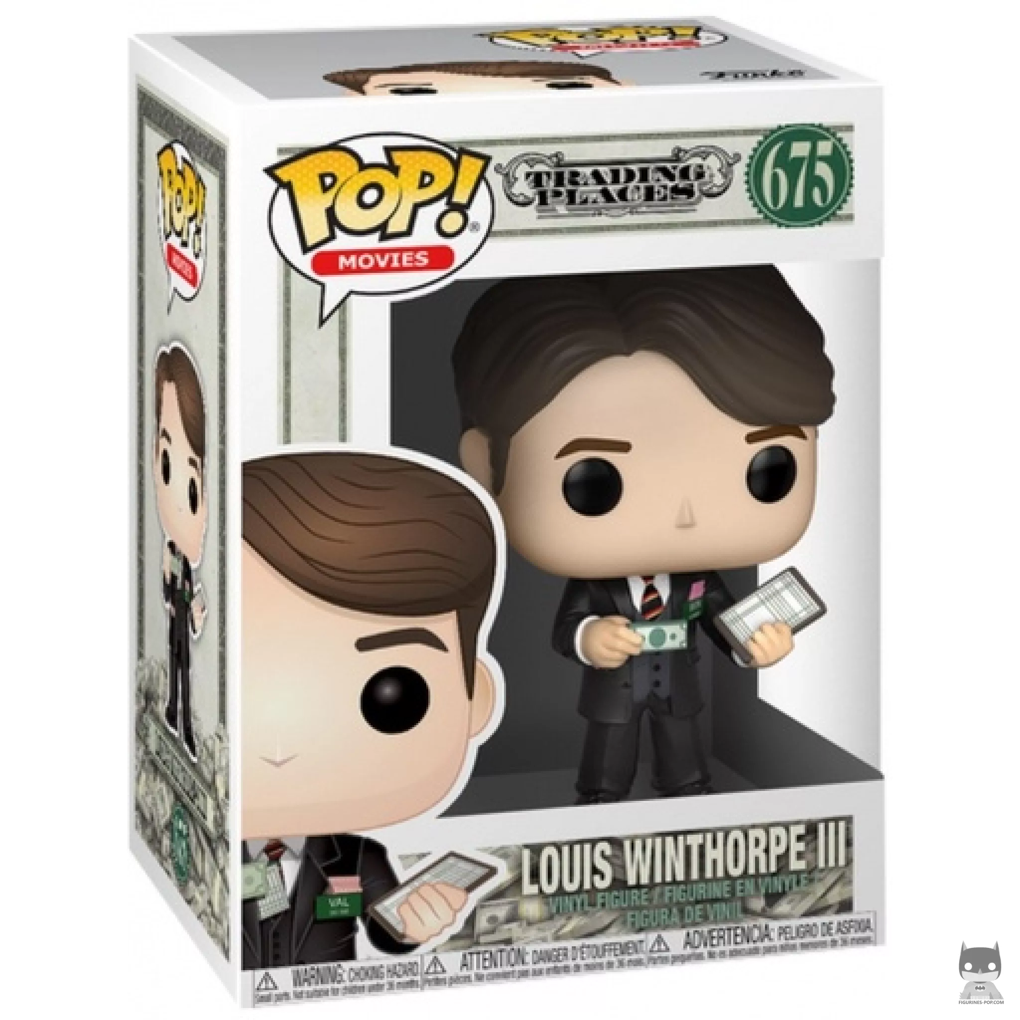 Figura Funko Pop! Louis Winthorpe III en su caja