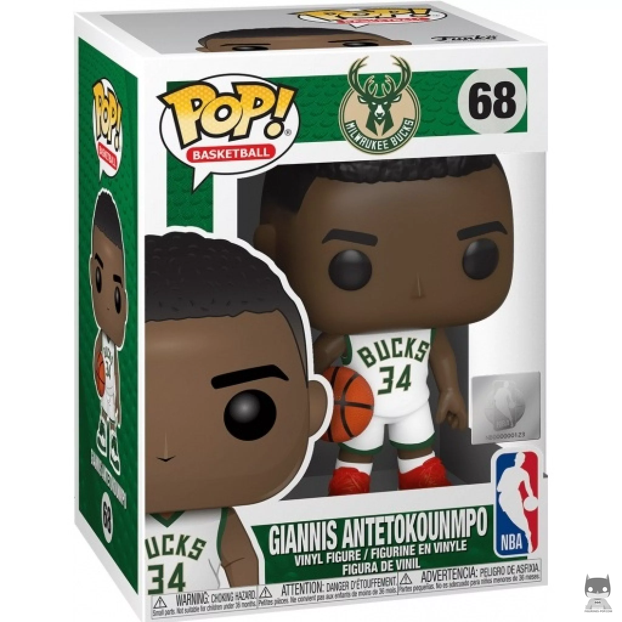 Figura Funko Pop! Giannis Antetokounmpo en su caja