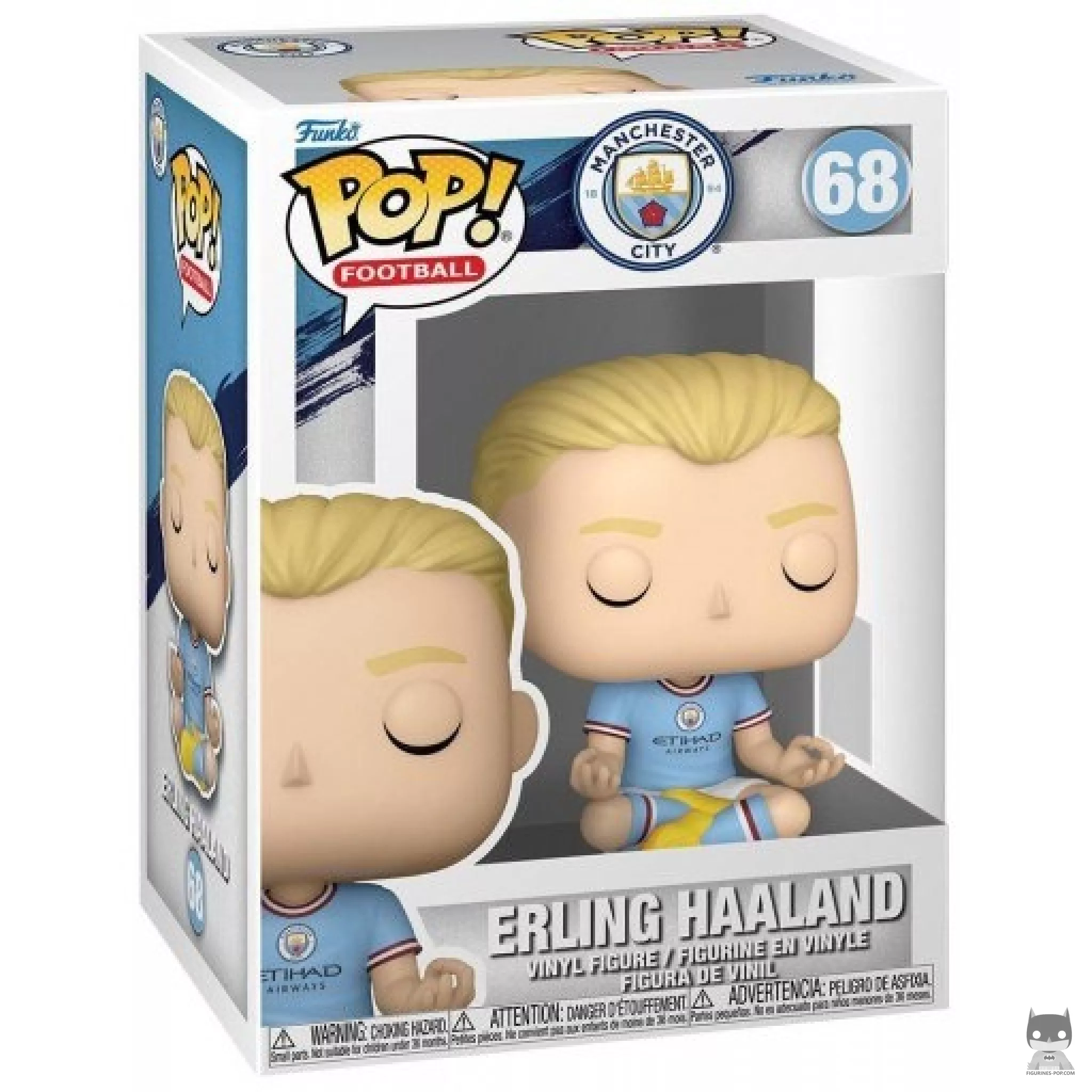 Figura Funko Pop! Erling Haaland (Manchester City) en su caja