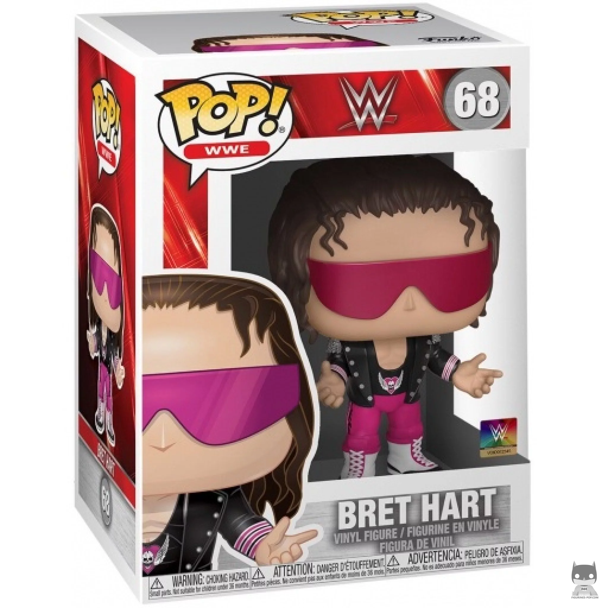 Figura Funko Pop! Bret Hart en su caja