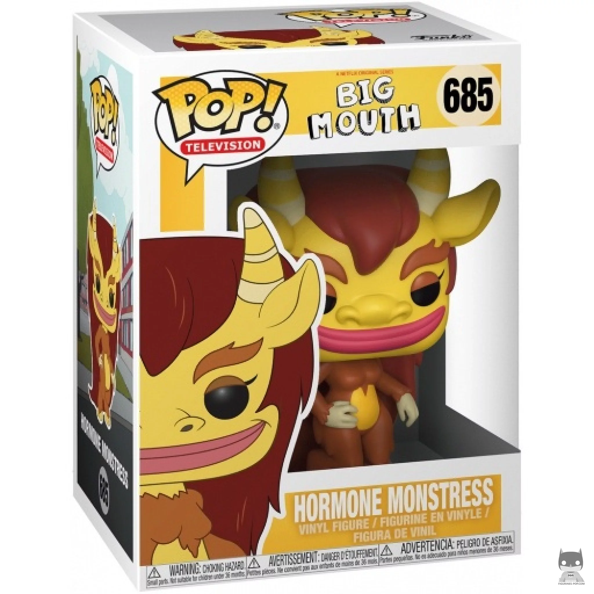 Figura Funko Pop! Monstrua de las hormonas en su caja