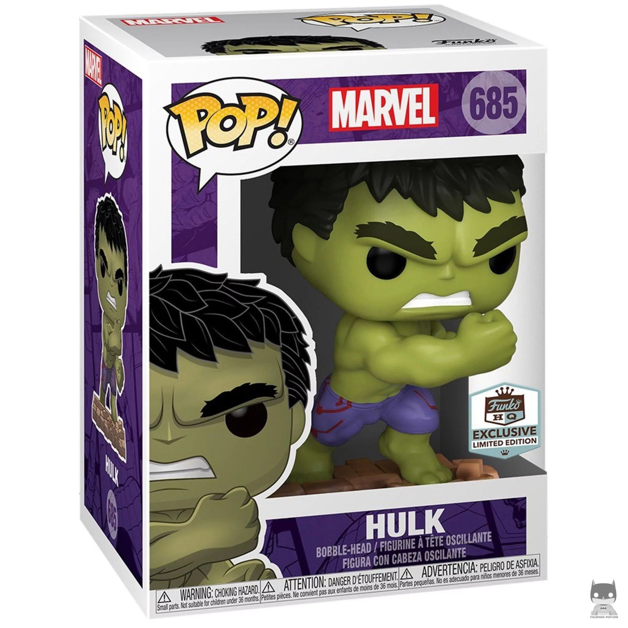 Figura Funko Pop! Hulk en su caja