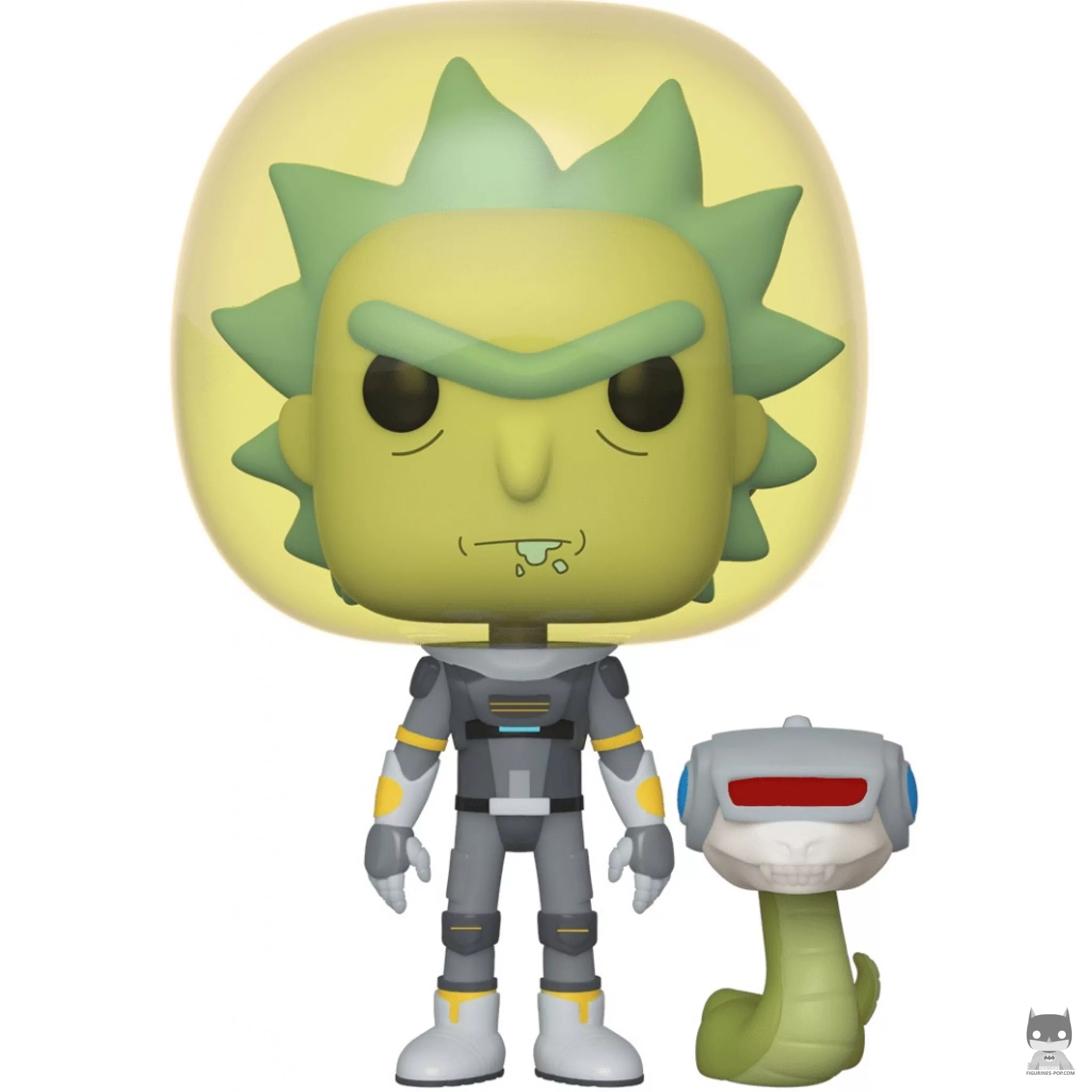 Figura Funko Pop! Rick con traje espacial y serpiente (Rick y Morty)