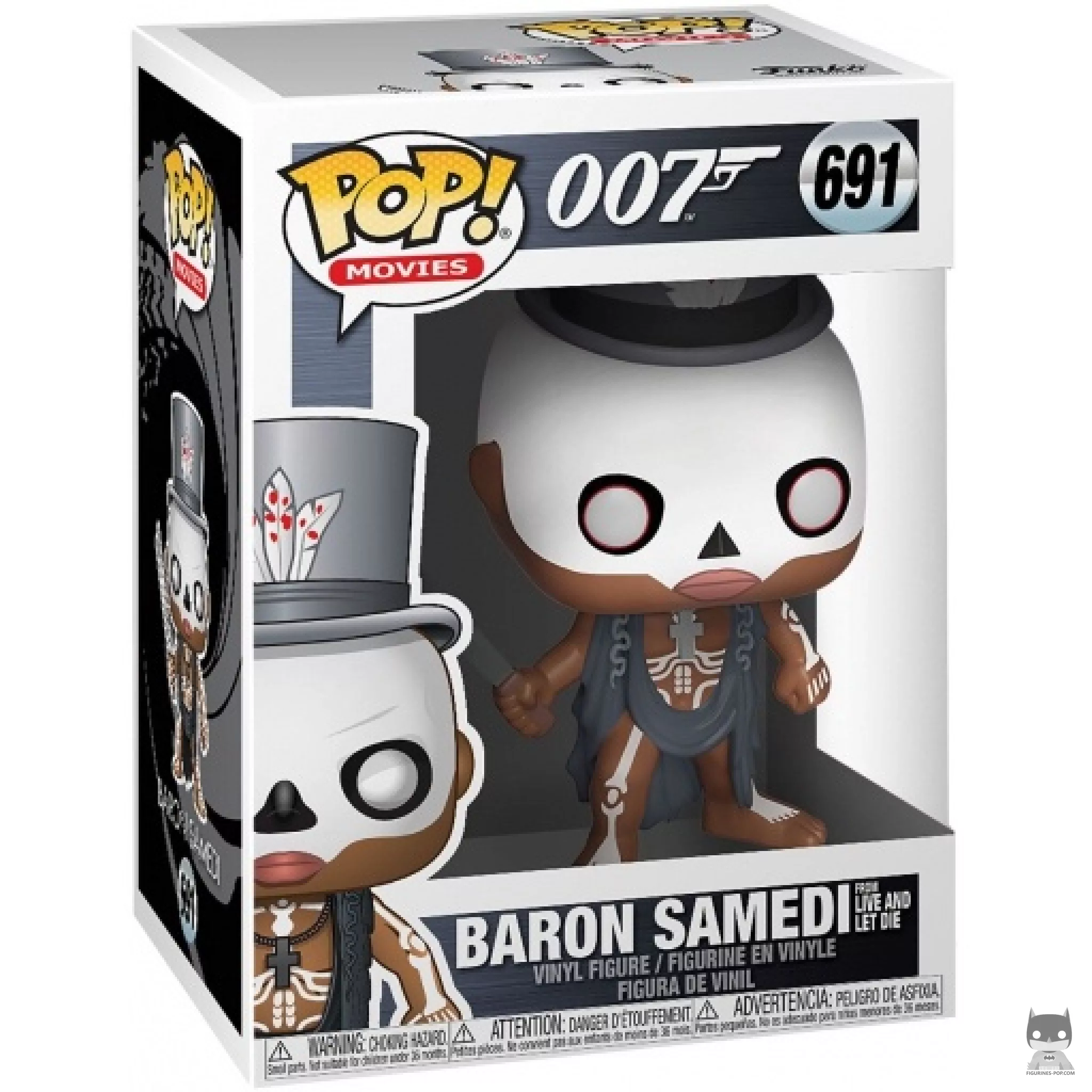 Figura Funko Pop! Barón Samedi (Vive y deja morir) en su caja