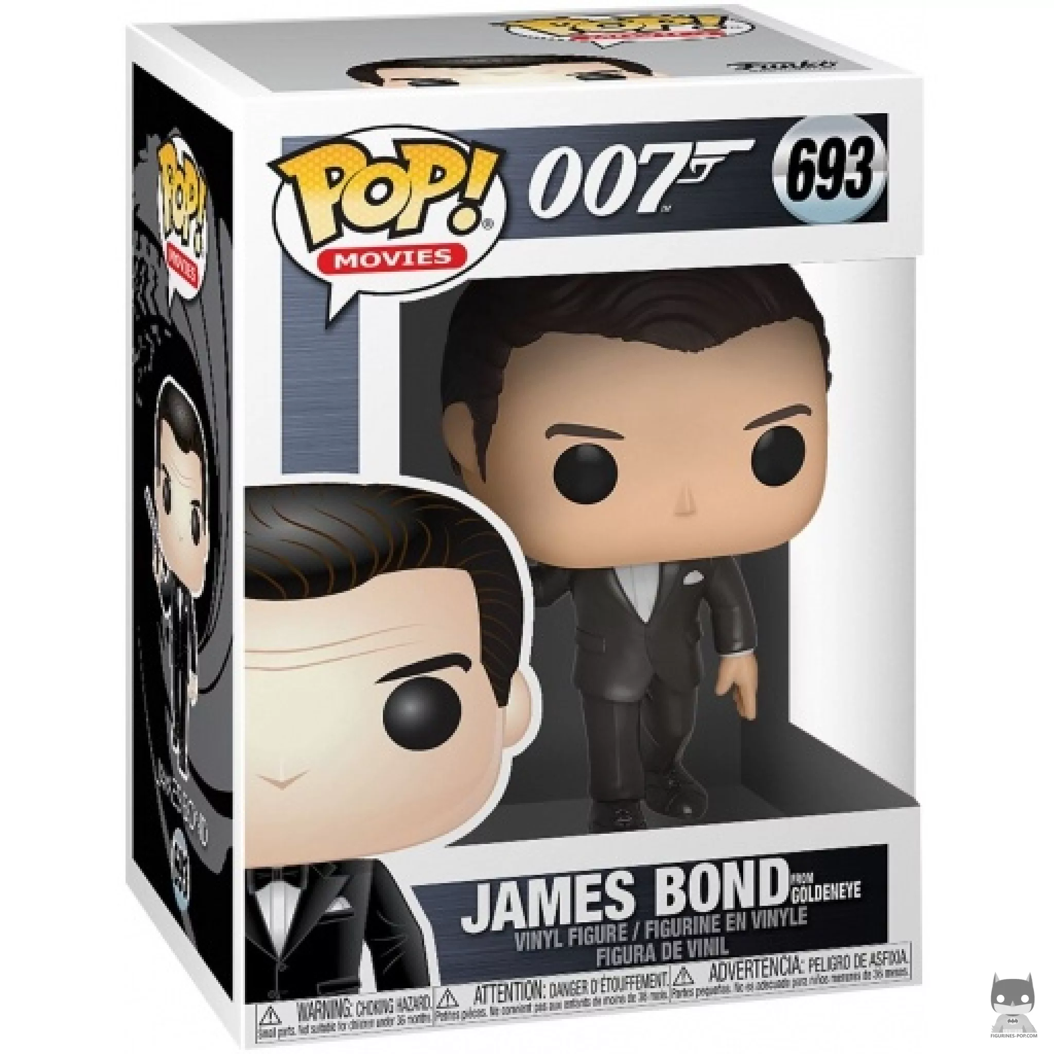 Figura Funko Pop! James Bond (GoldenEye) en su caja