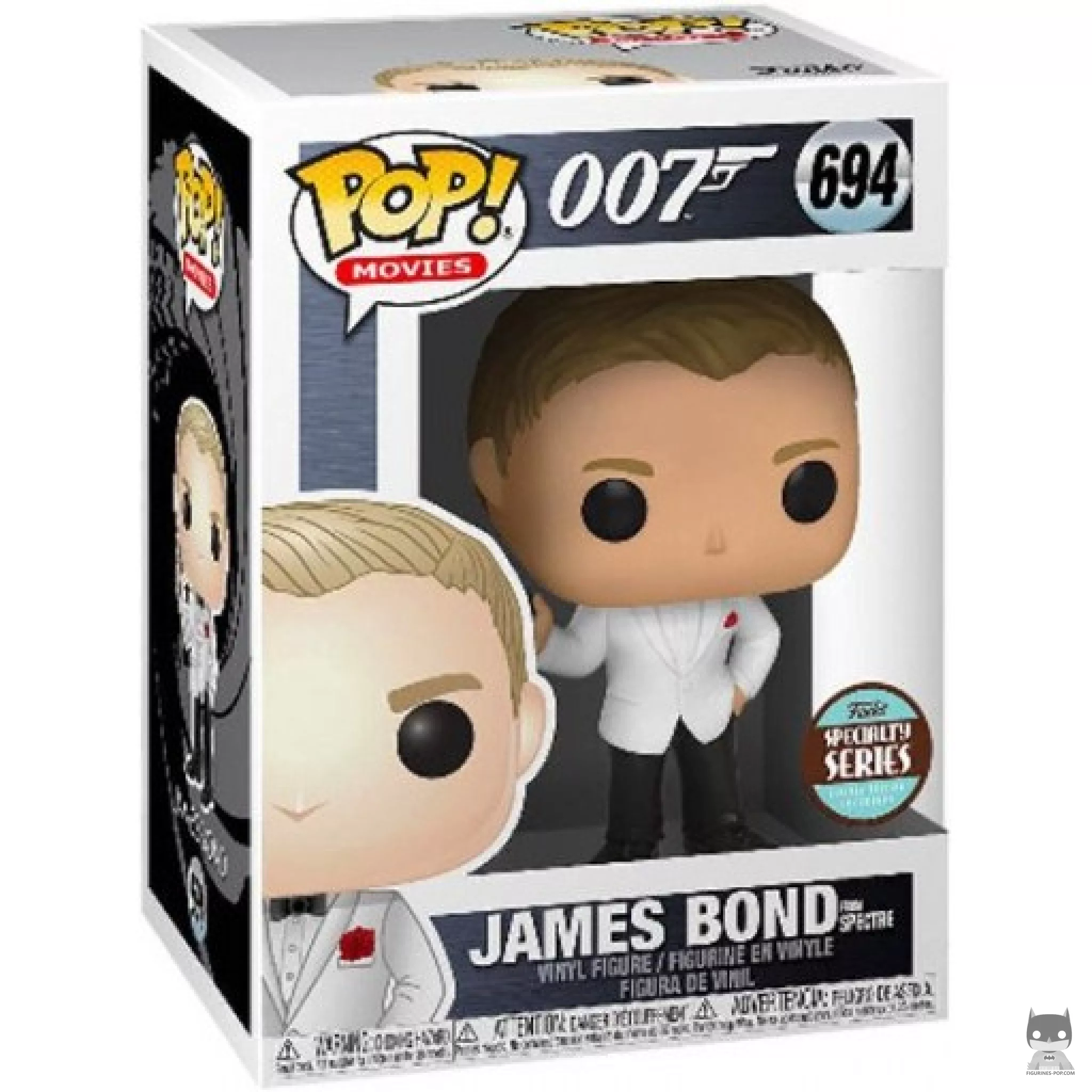 Figura Funko Pop! James Bond (Spectre) en su caja