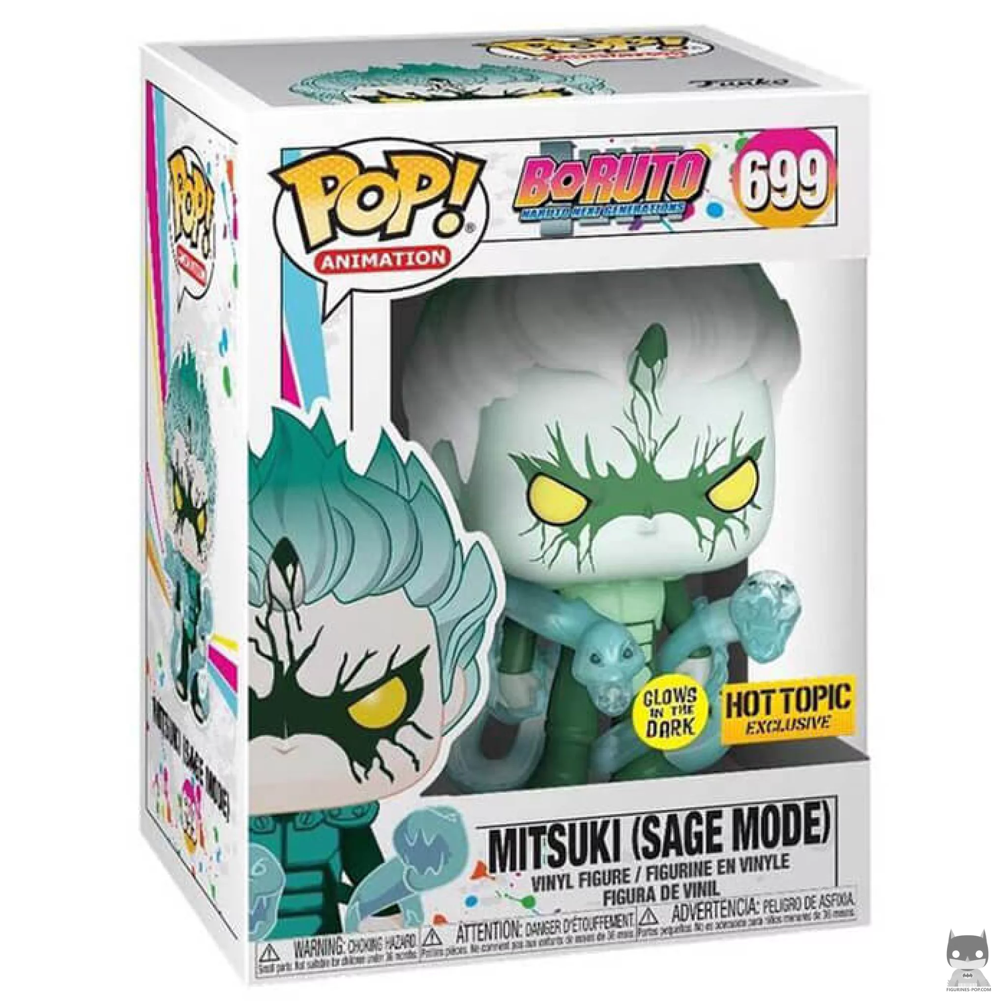 Figura Funko Pop! Mitsuki (Modo Sabio) (Brilla en la oscuridad) en su caja