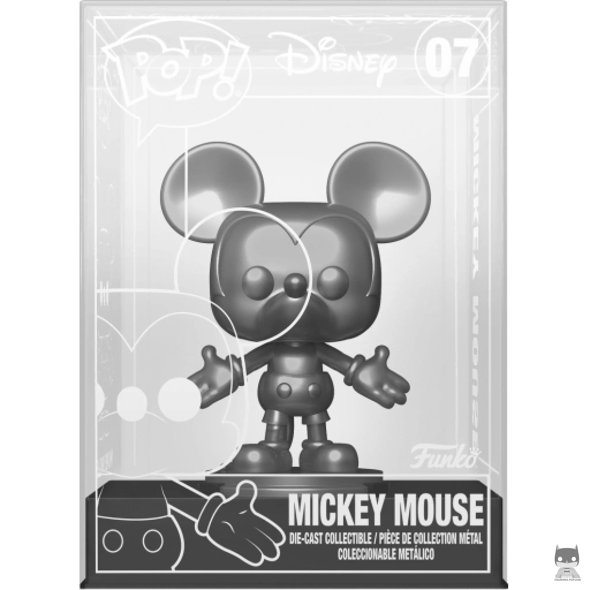 Figura Funko Pop! Mickey Mouse (Chase & Metalizado) en su caja