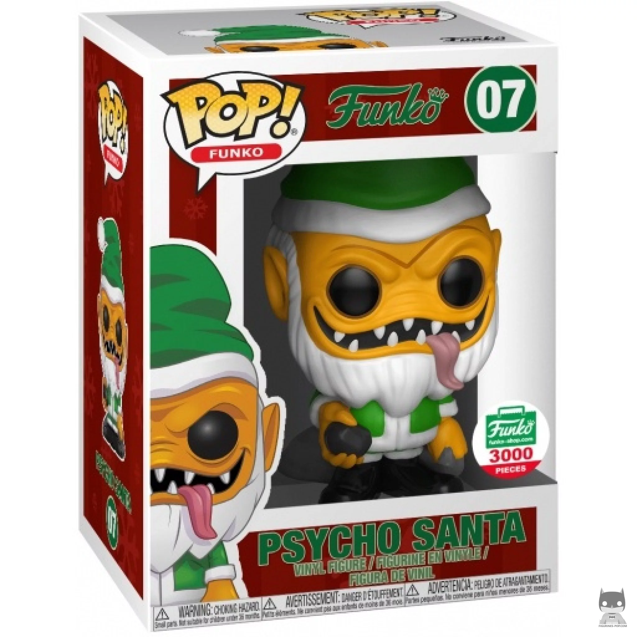 Figura Funko Pop! Psycho Santa (Naranja) en su caja