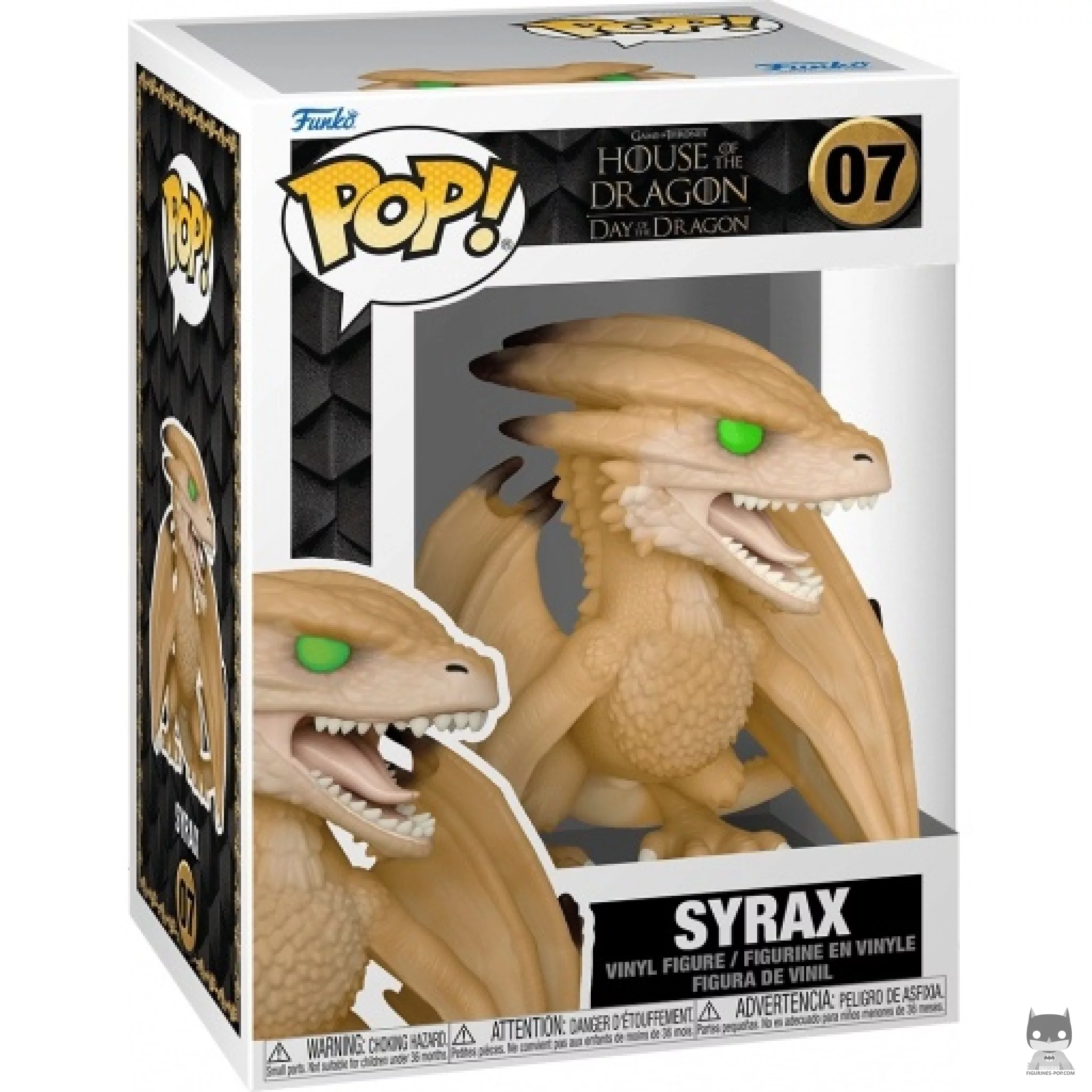 Figura Funko Pop! Syrax en su caja