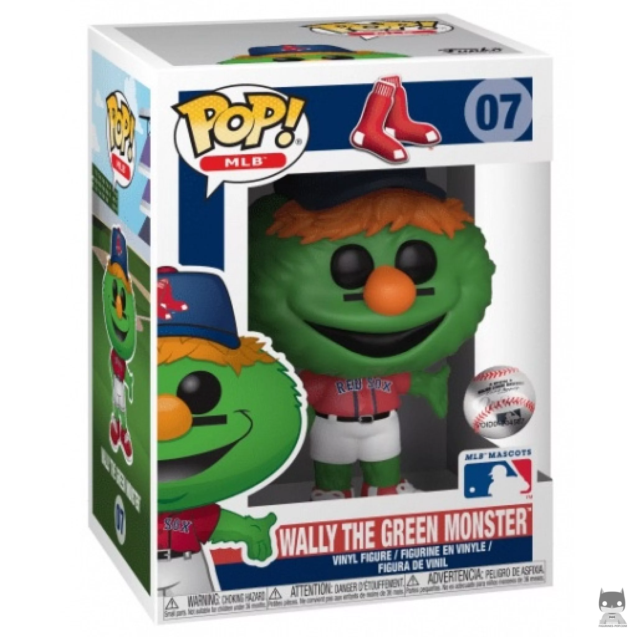 Figura Funko Pop! Wally The Green Monster (Rojo) en su caja