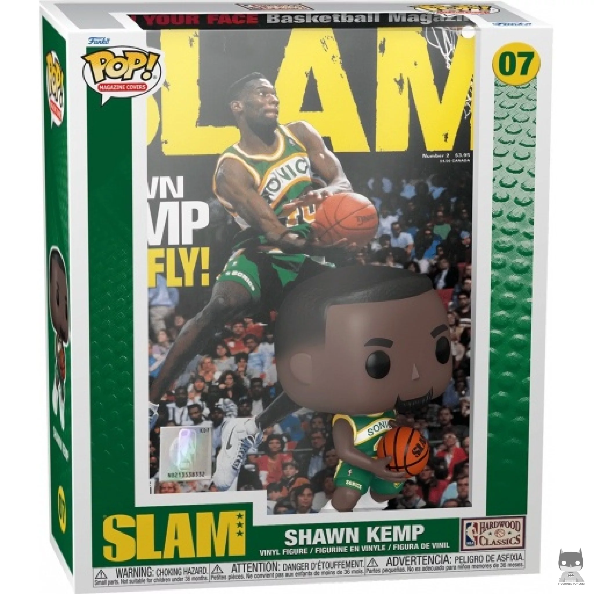 Figura Funko Pop! SLAM : Shawn Kemp en su caja