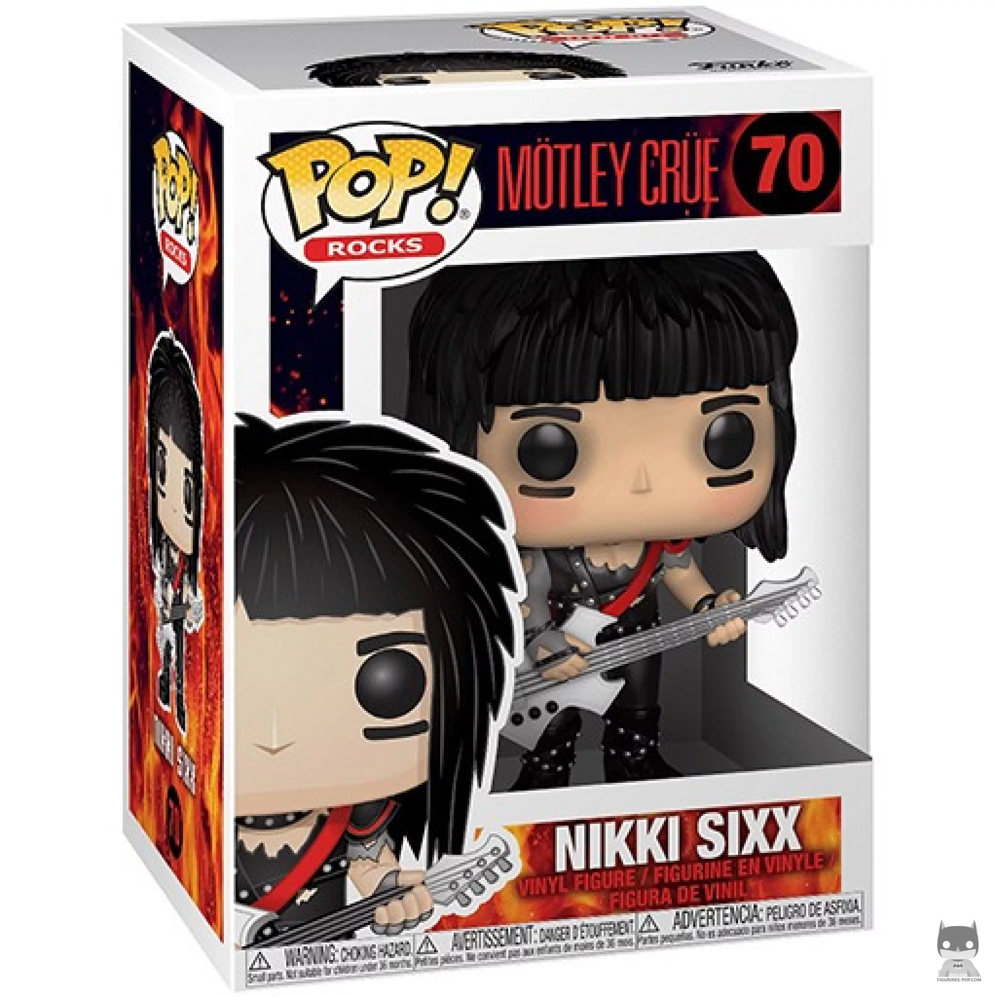 Figura Funko Pop! Nikki Sixx en su caja