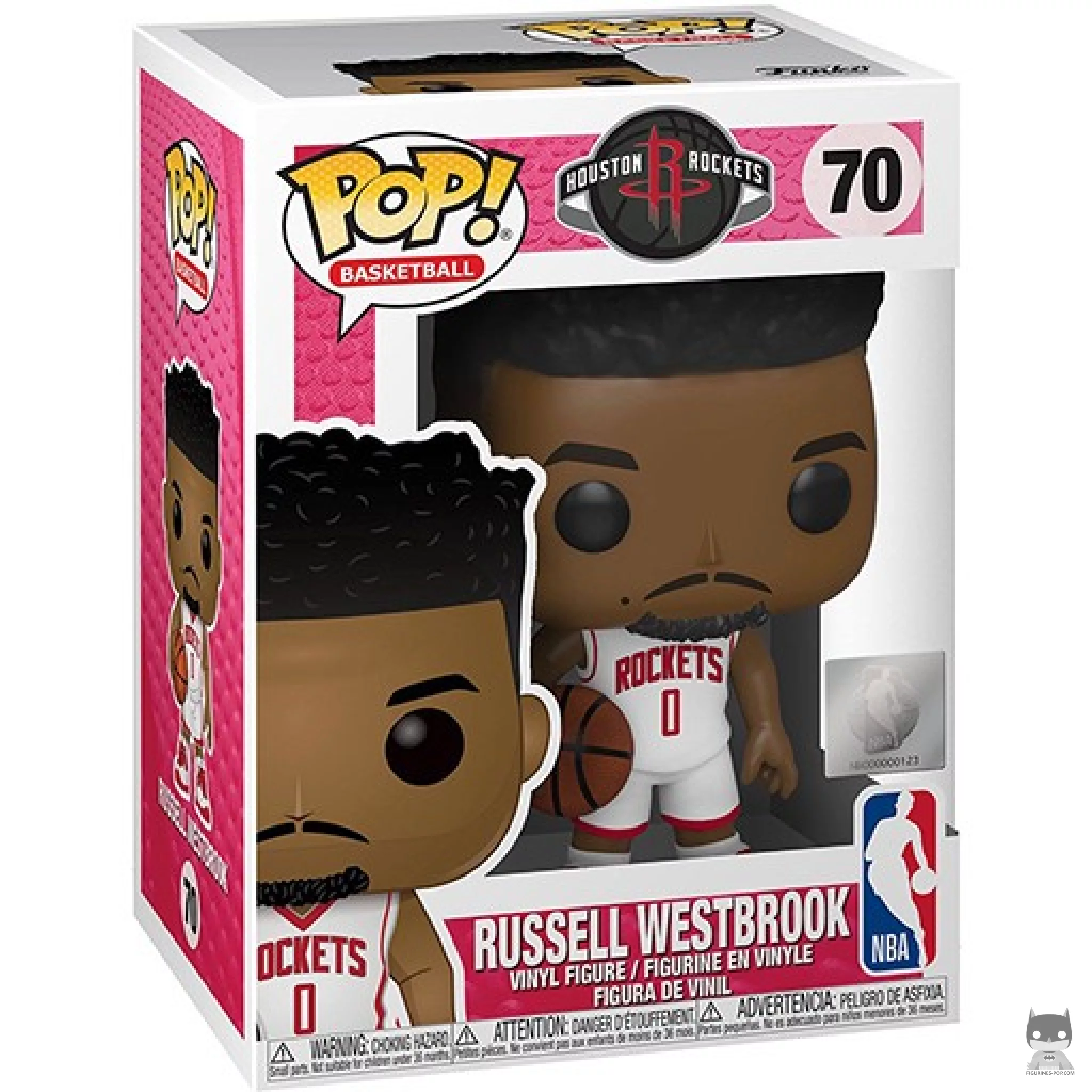 Figura Funko Pop! Russell Westbrook en su caja