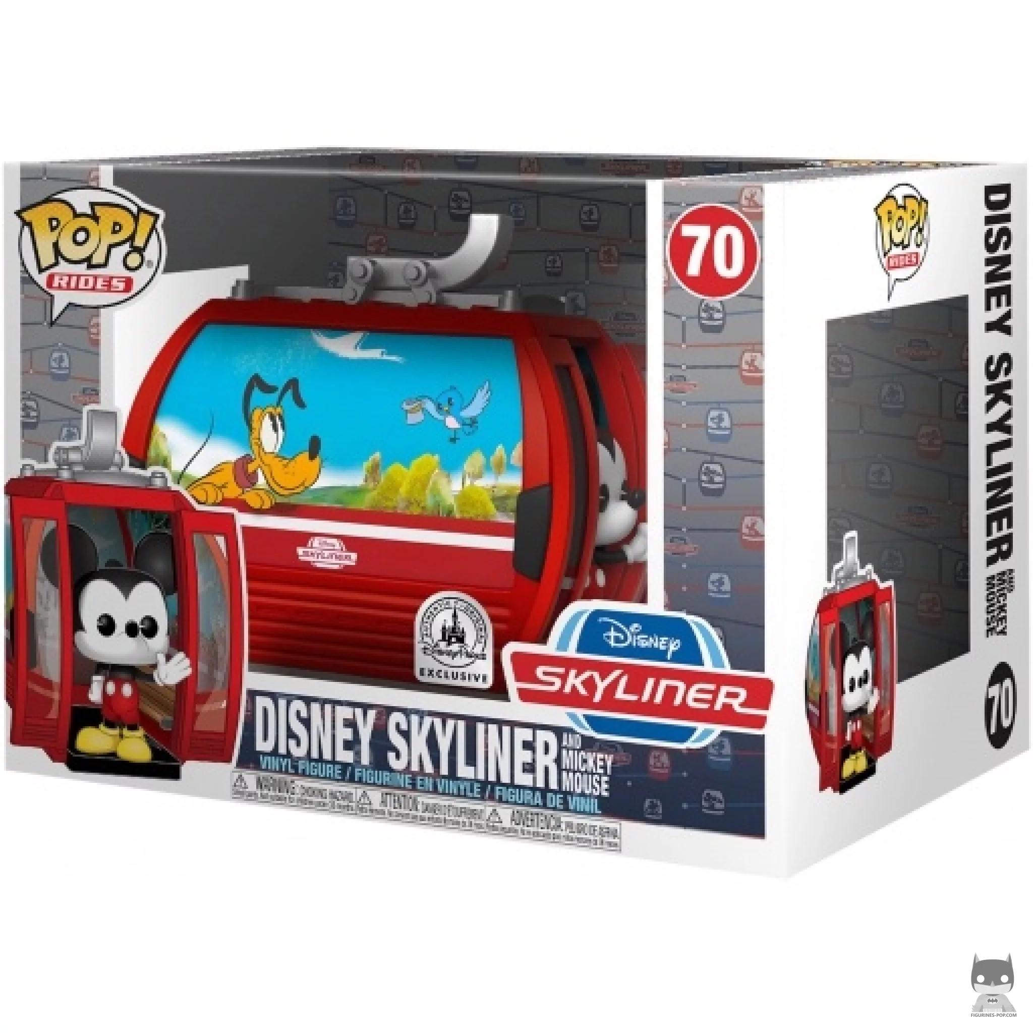 Figura Funko Pop! Disney Skyliner & Mickey Mouse en su caja