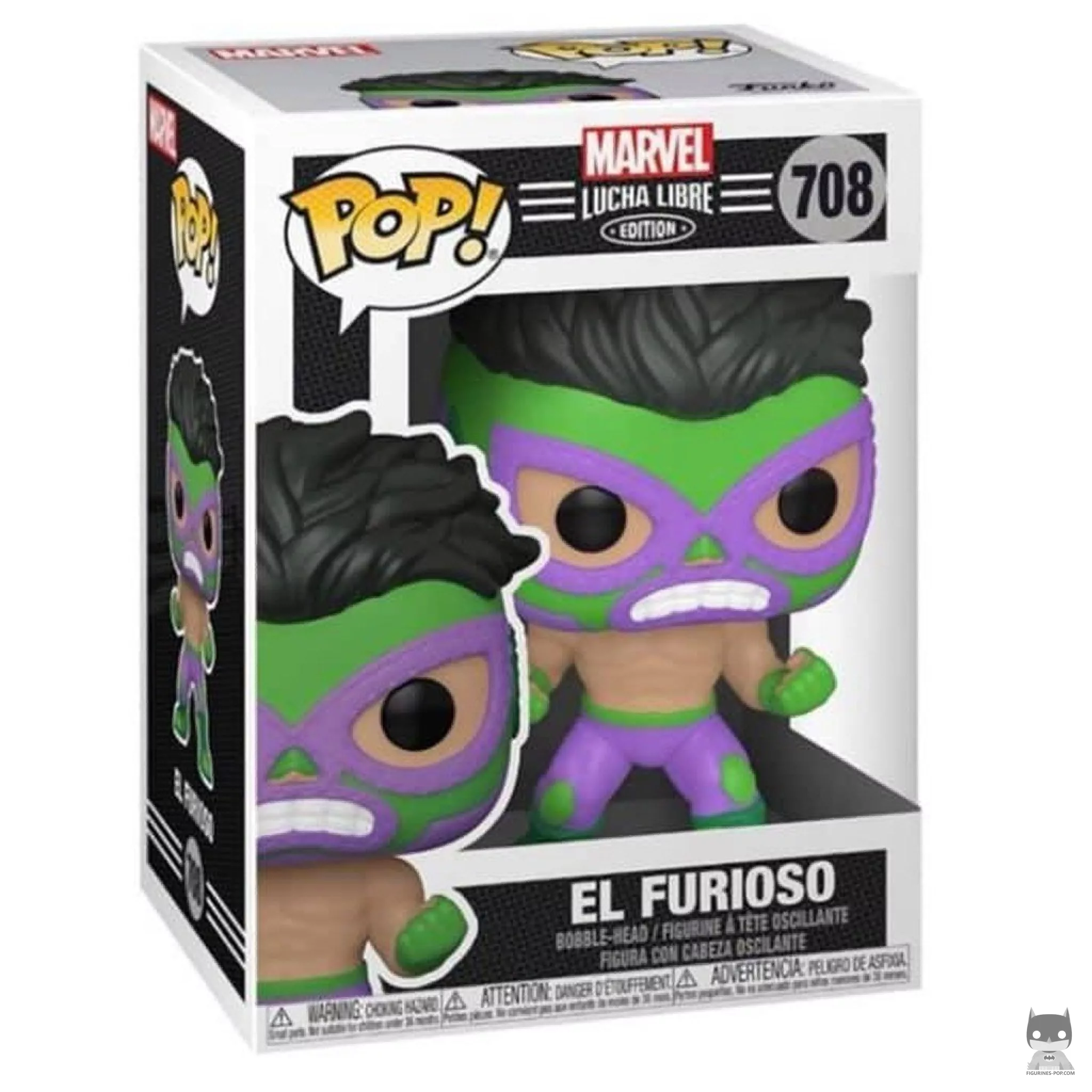 Figura Funko Pop! El Furioso en su caja