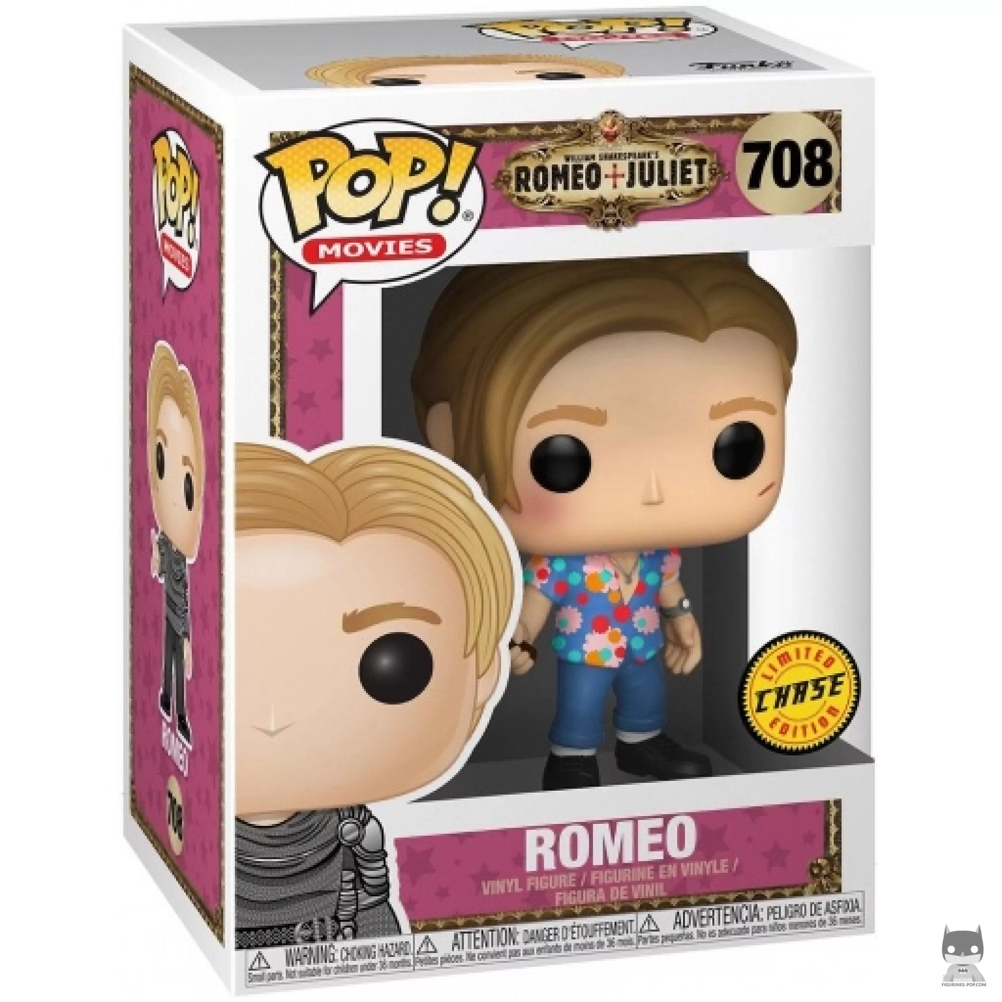 Figura Funko Pop! Romeo (Camisa hawaiana) (Chase) en su caja