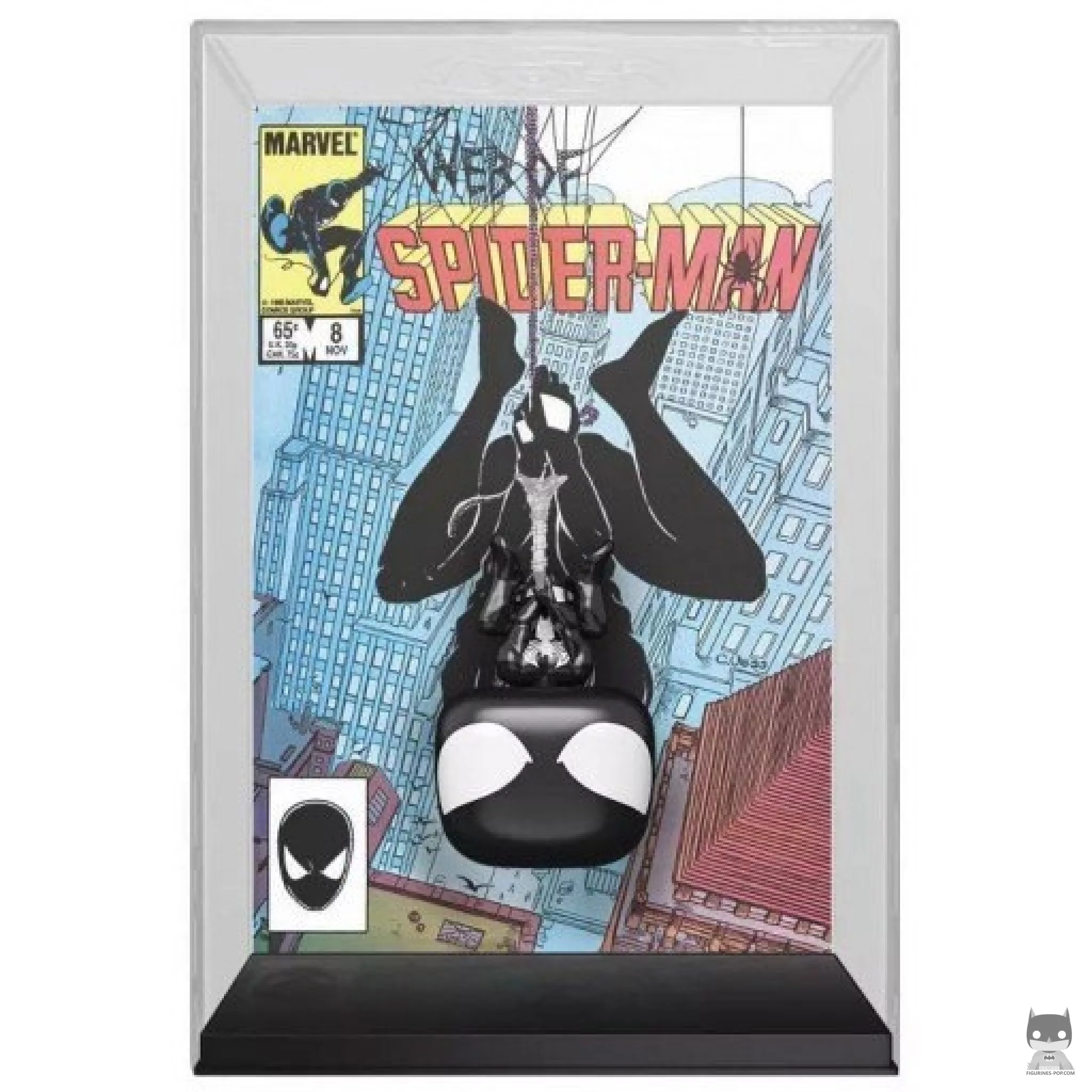 Figura Funko Pop! Spider-Man con traje negro (Marvel Comics)